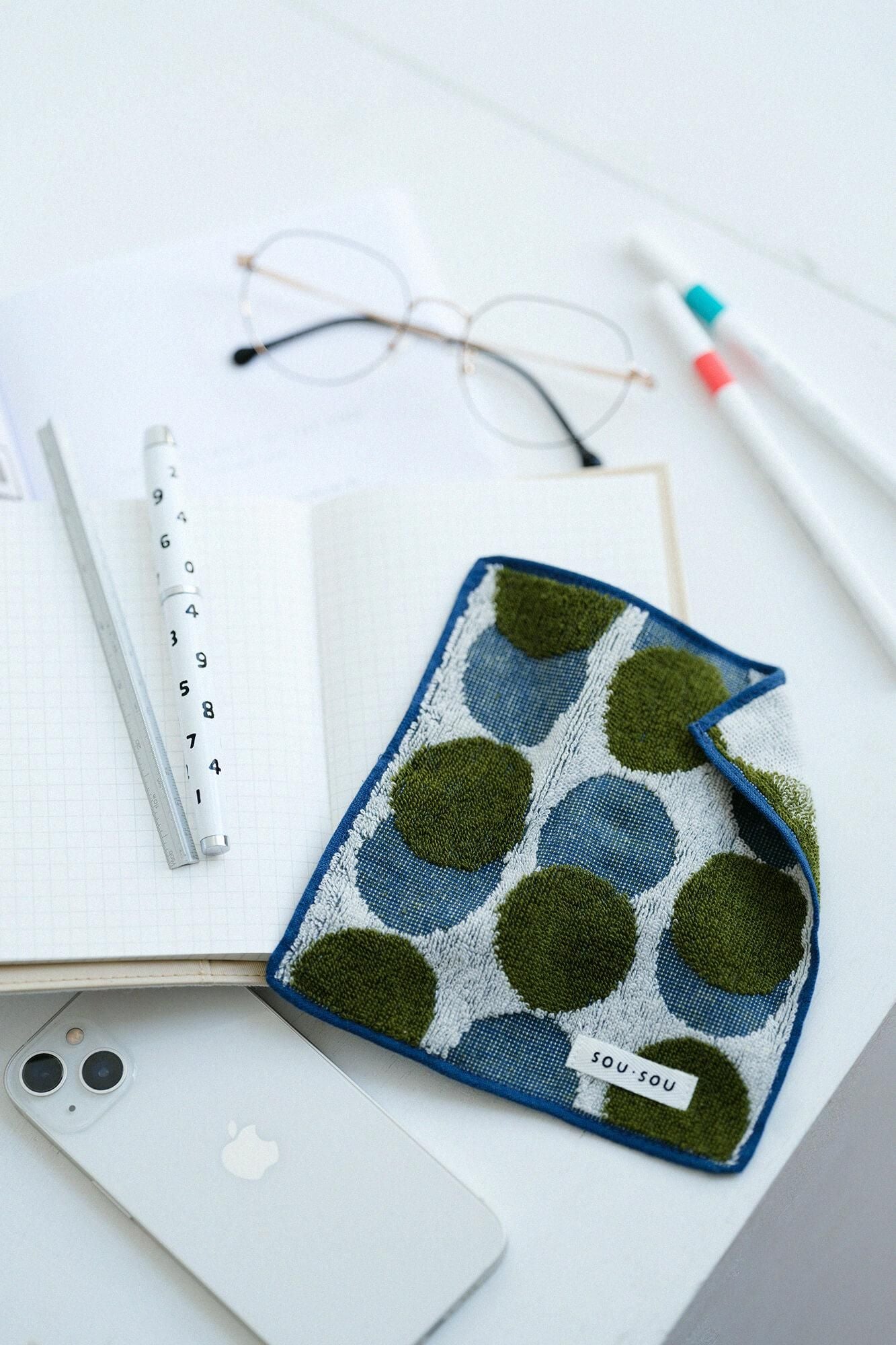 SOU・SOU×Marushin Mame Handtuch/Ohajiki-Stapel