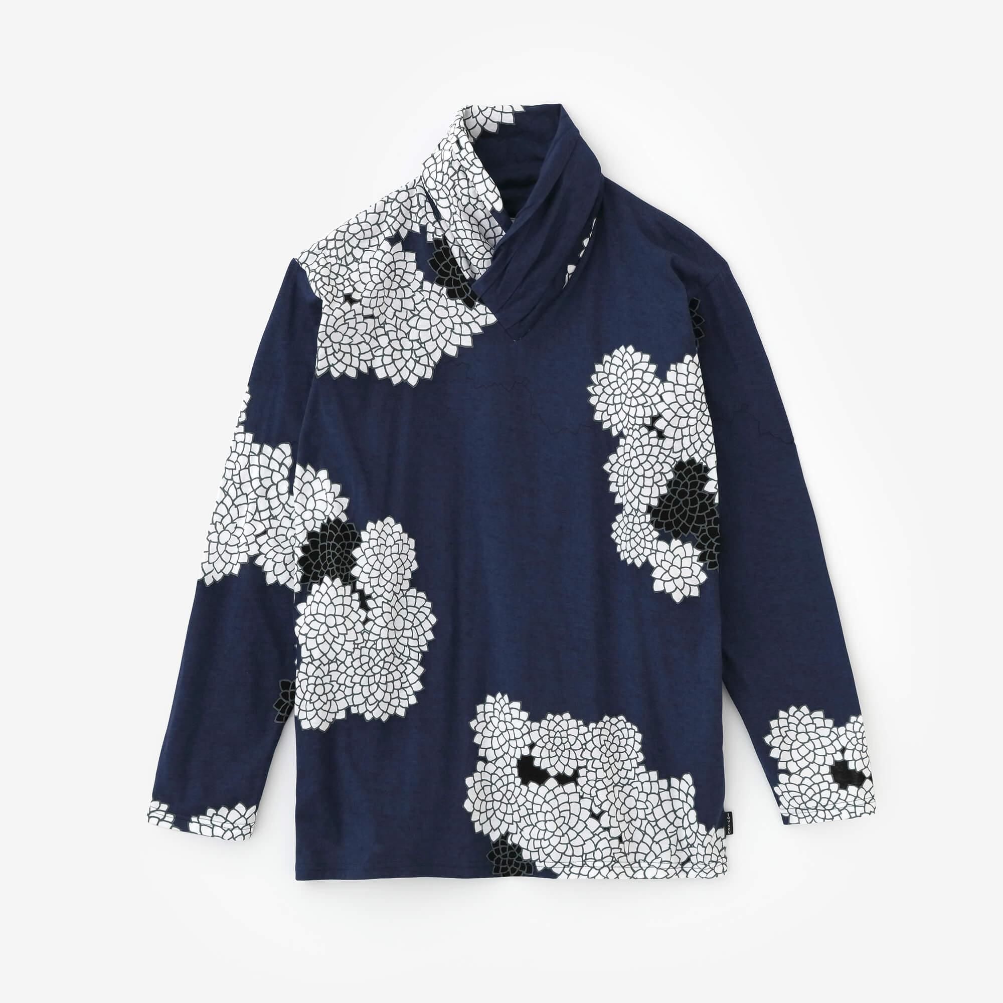 高領上衣/雲間菊 良夜