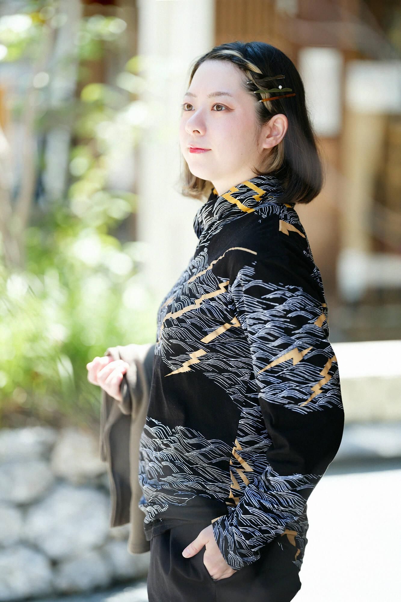 【net限定】衿巻ジバン/雷鳴(らいめい)