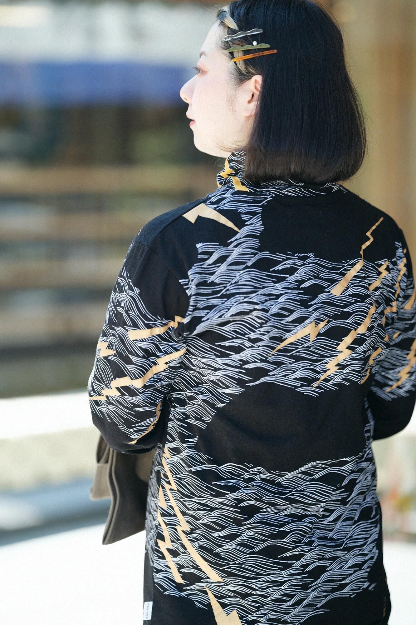 【net限定】衿巻ジバン/雷鳴(らいめい)