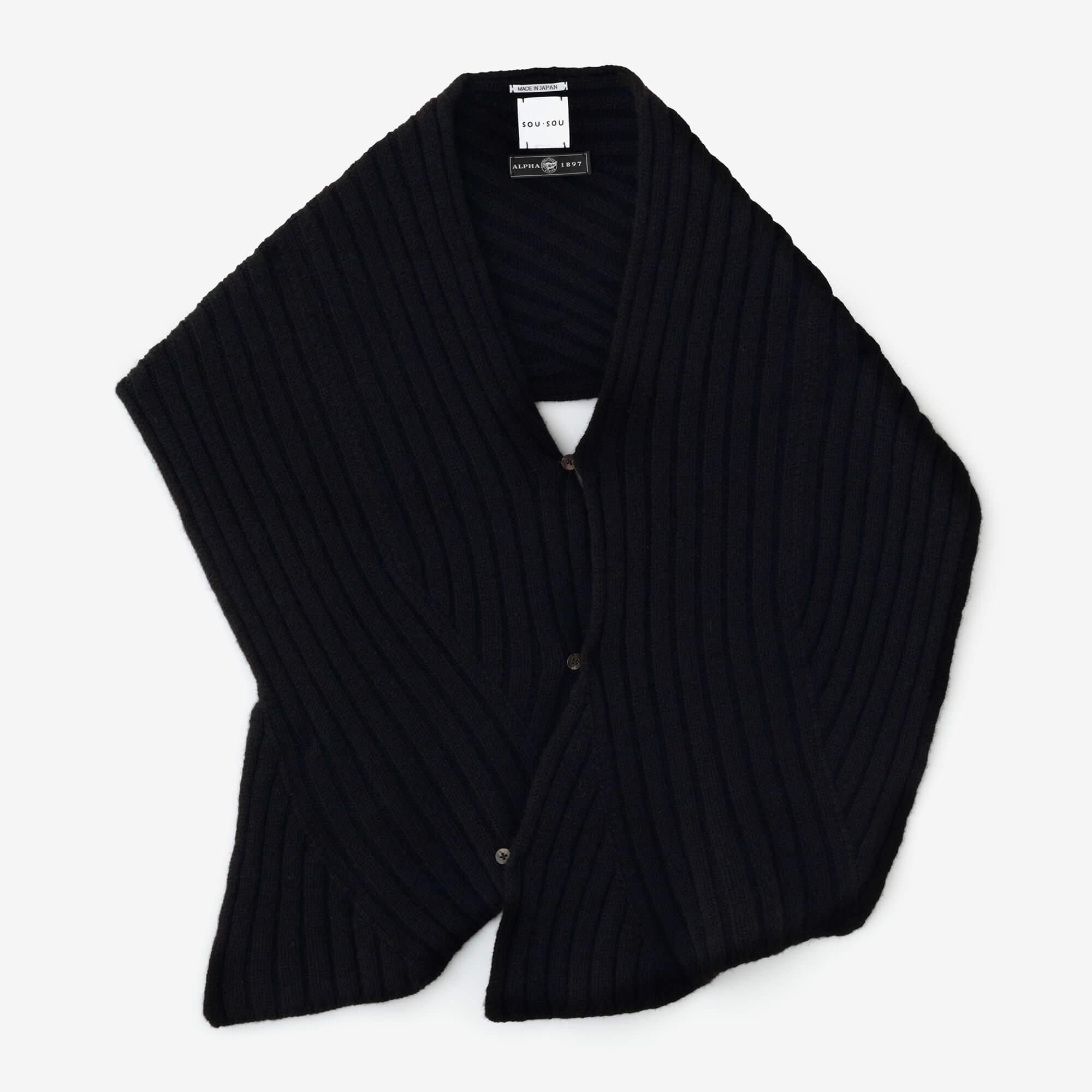 SOU・SOU×ALPHA羊絨 枯山水/黑色