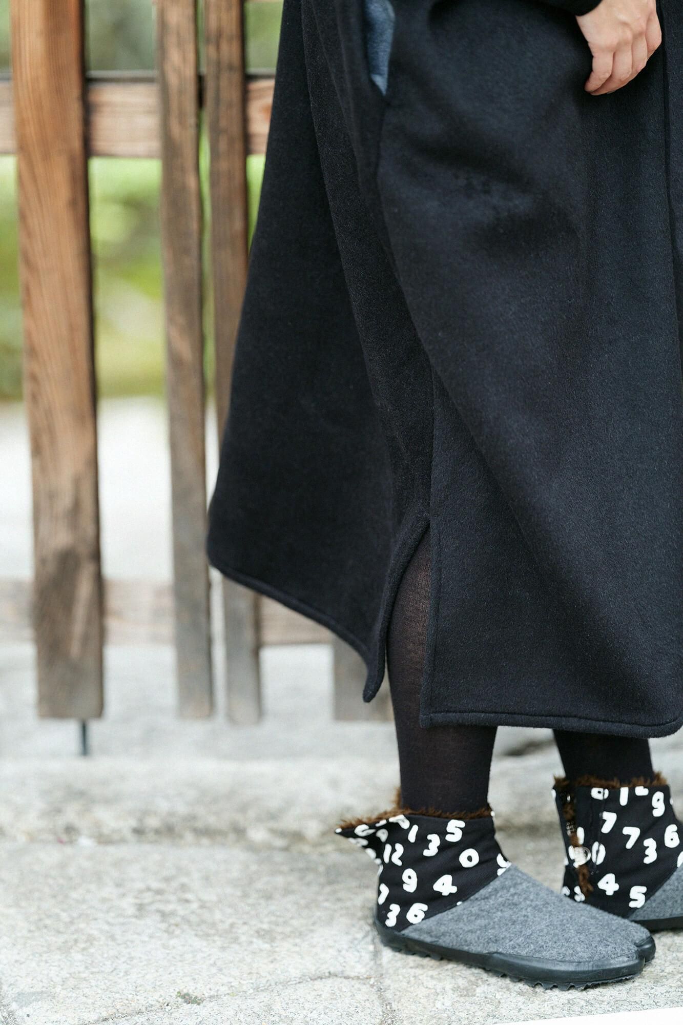 셋케츠기모 아미 직사각형 원피스 후타츠미(둘)/검은색