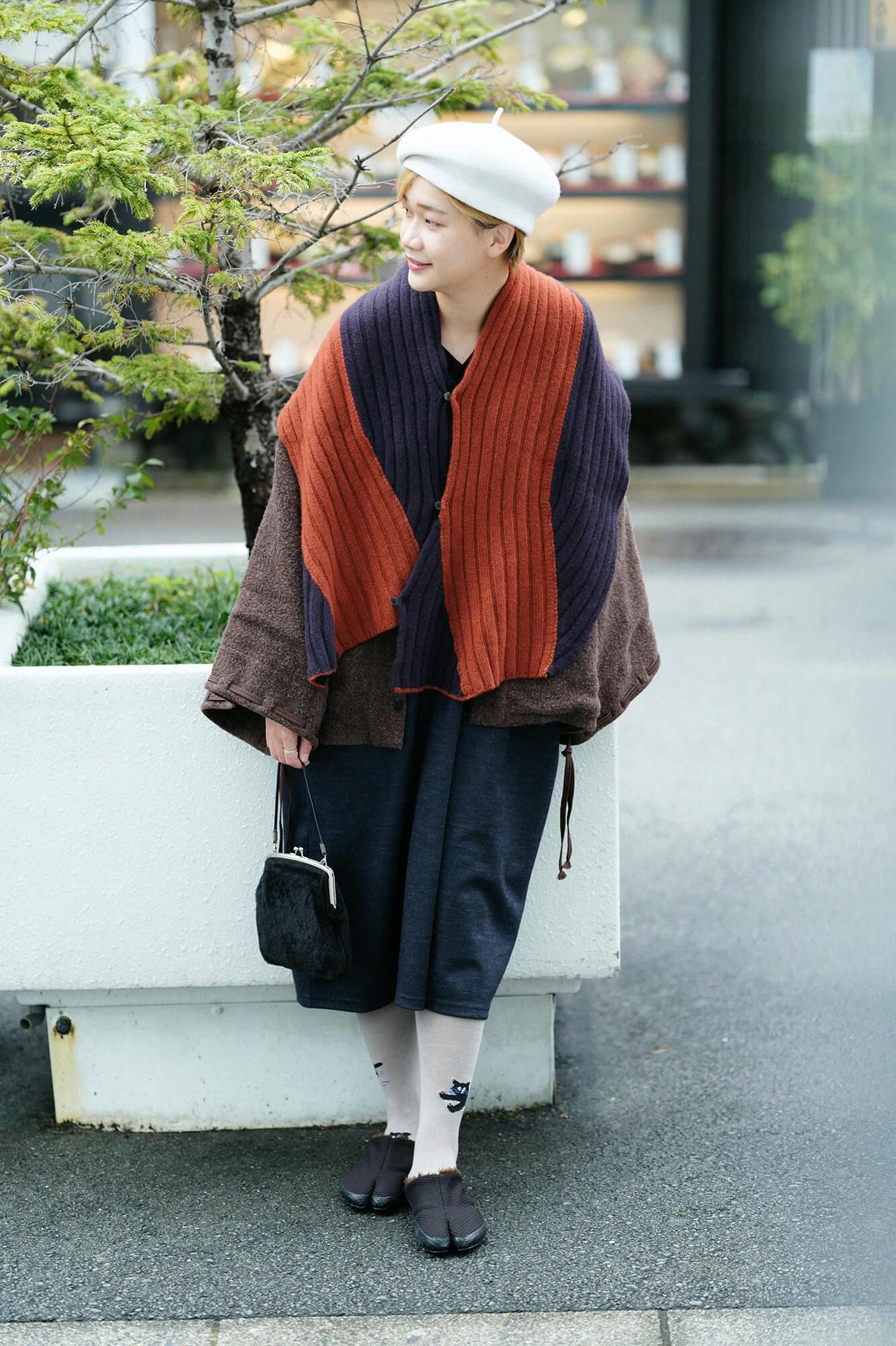 Tabi Tights/Cat Light Greyish Brown