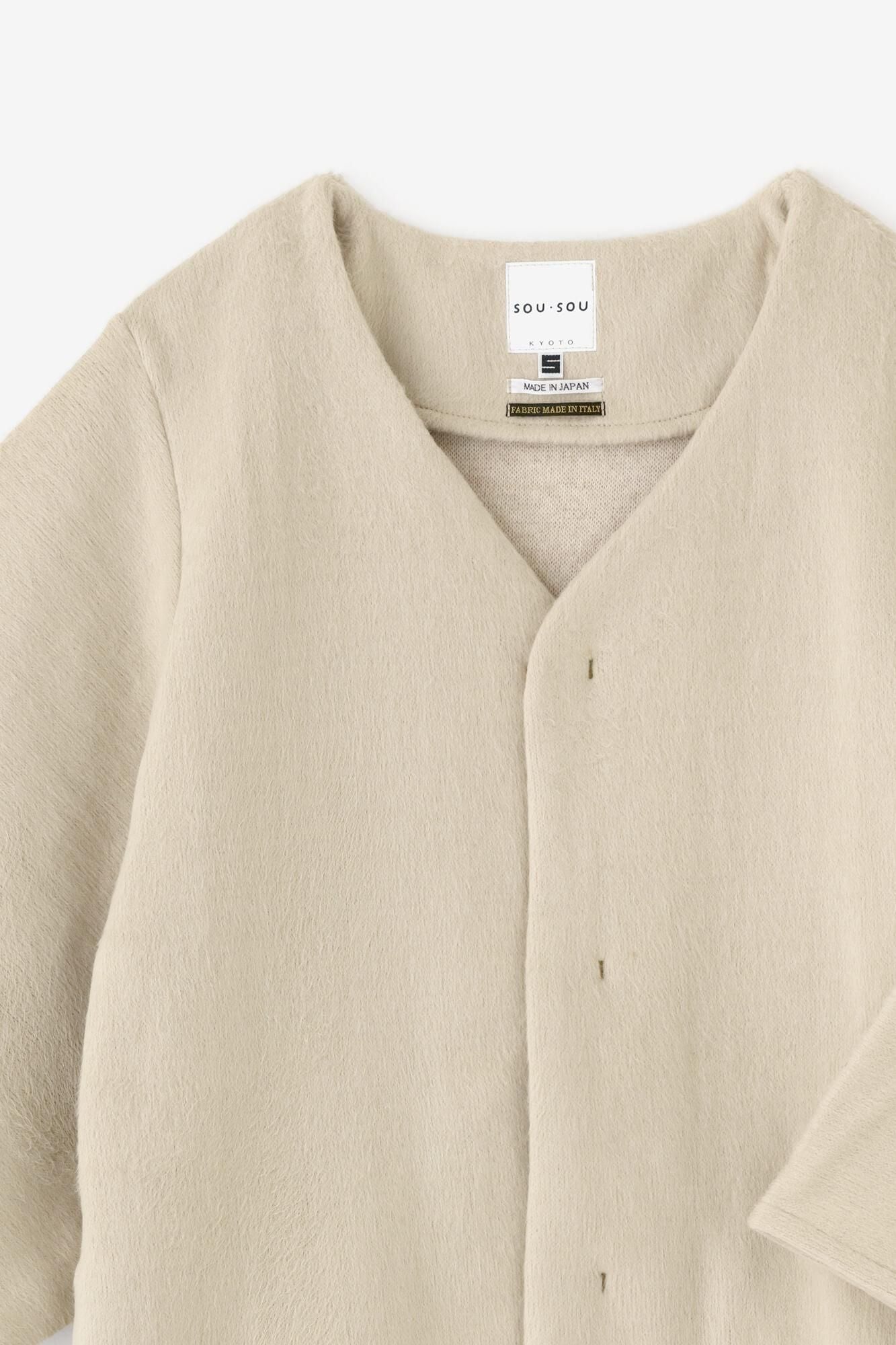 【net限定】舶来接結阿弥(はくらいせっけつあみ) ファー 薙刀伯爵羽織(なぎなたはくしゃくばおり)/白橡(しろつるばみ)