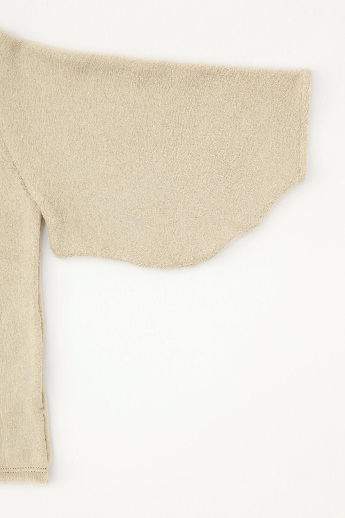 【net限定】舶来接結阿弥(はくらいせっけつあみ) ファー 薙刀伯爵羽織(なぎなたはくしゃくばおり)/白橡(しろつるばみ)