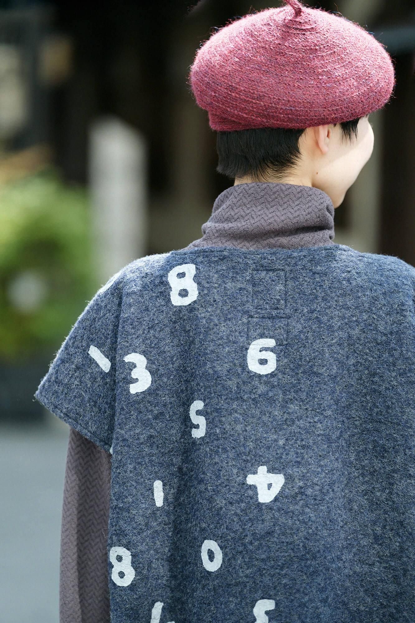 【net limited】Imported Raxa Fabric Rectangular Dress / SO-SU-U Up and Down and Up and Down and Blank Grayish Blue