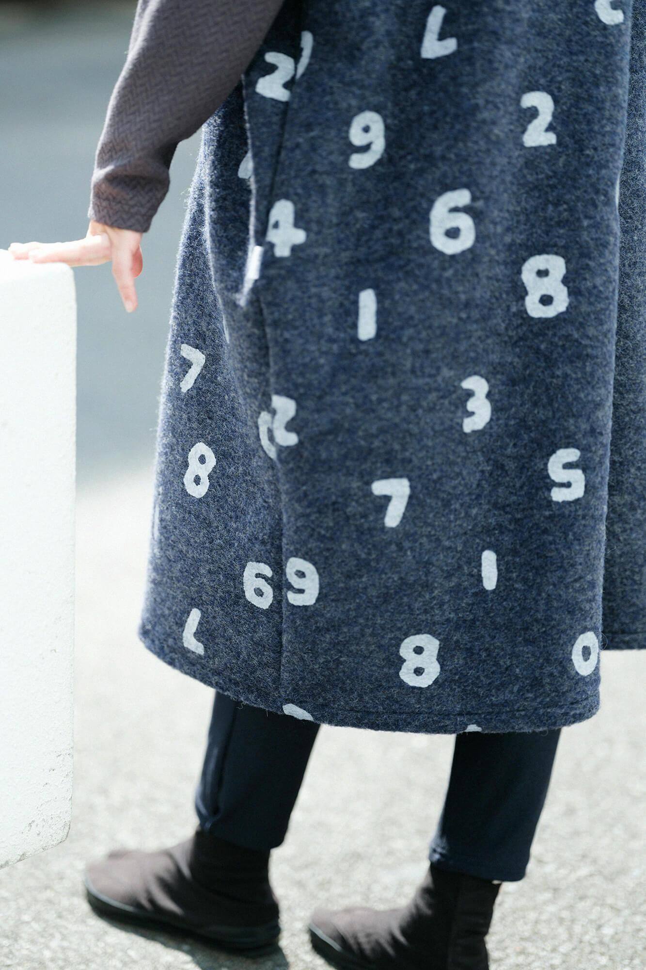 【net limited】Imported Raxa Fabric Rectangular Dress / SO-SU-U Up and Down and Up and Down and Blank Grayish Blue