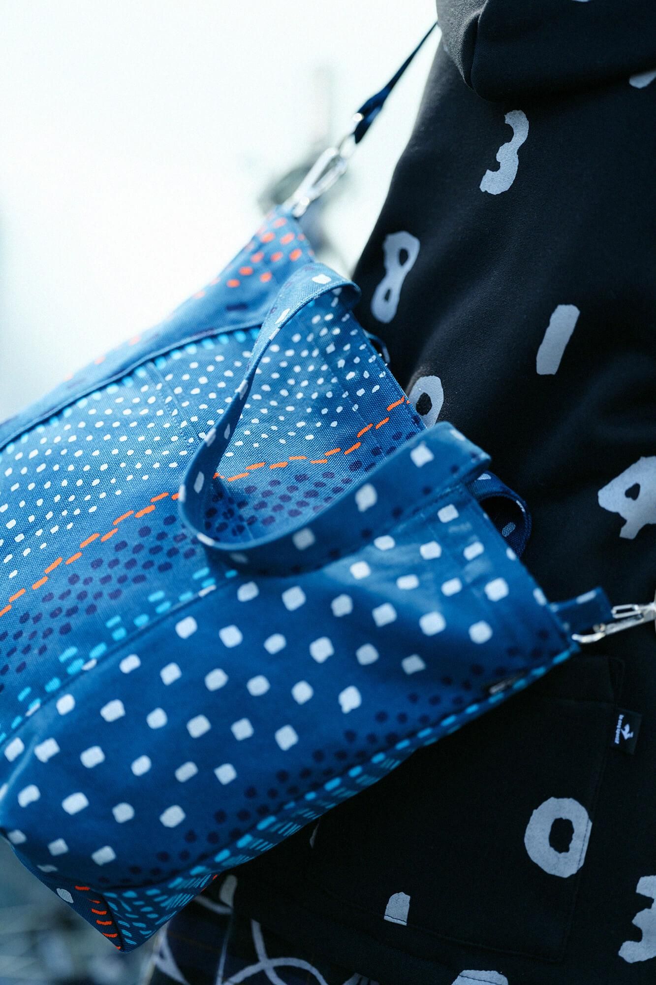 2WAY BIKE トート/霰縞(あられじま)