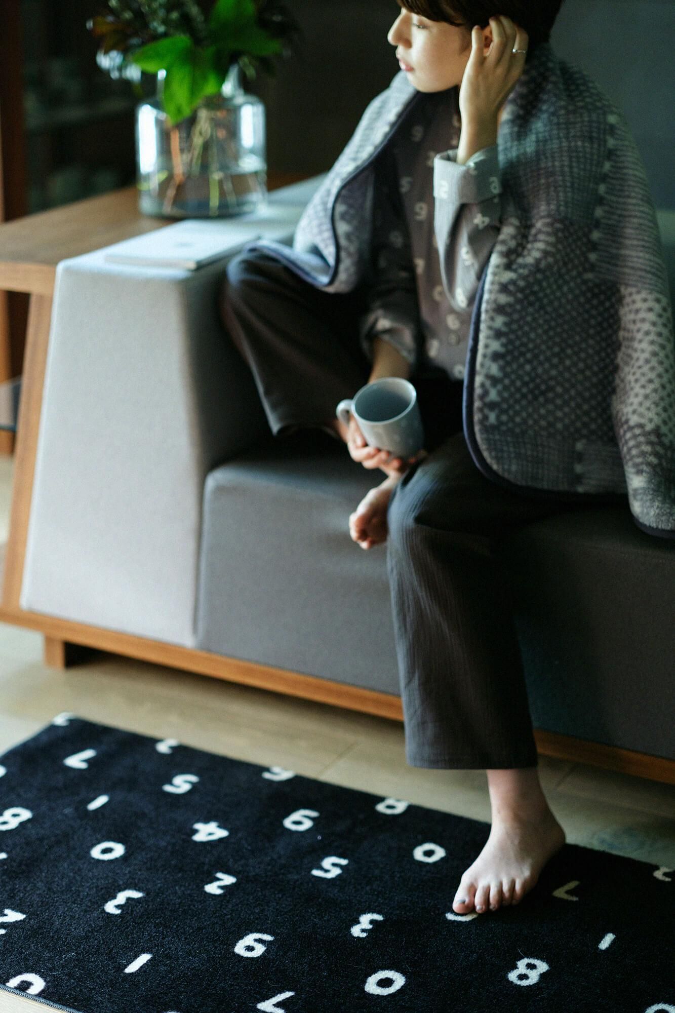 SOU・SOU×로만스 코스기 무릎담요/마가사네