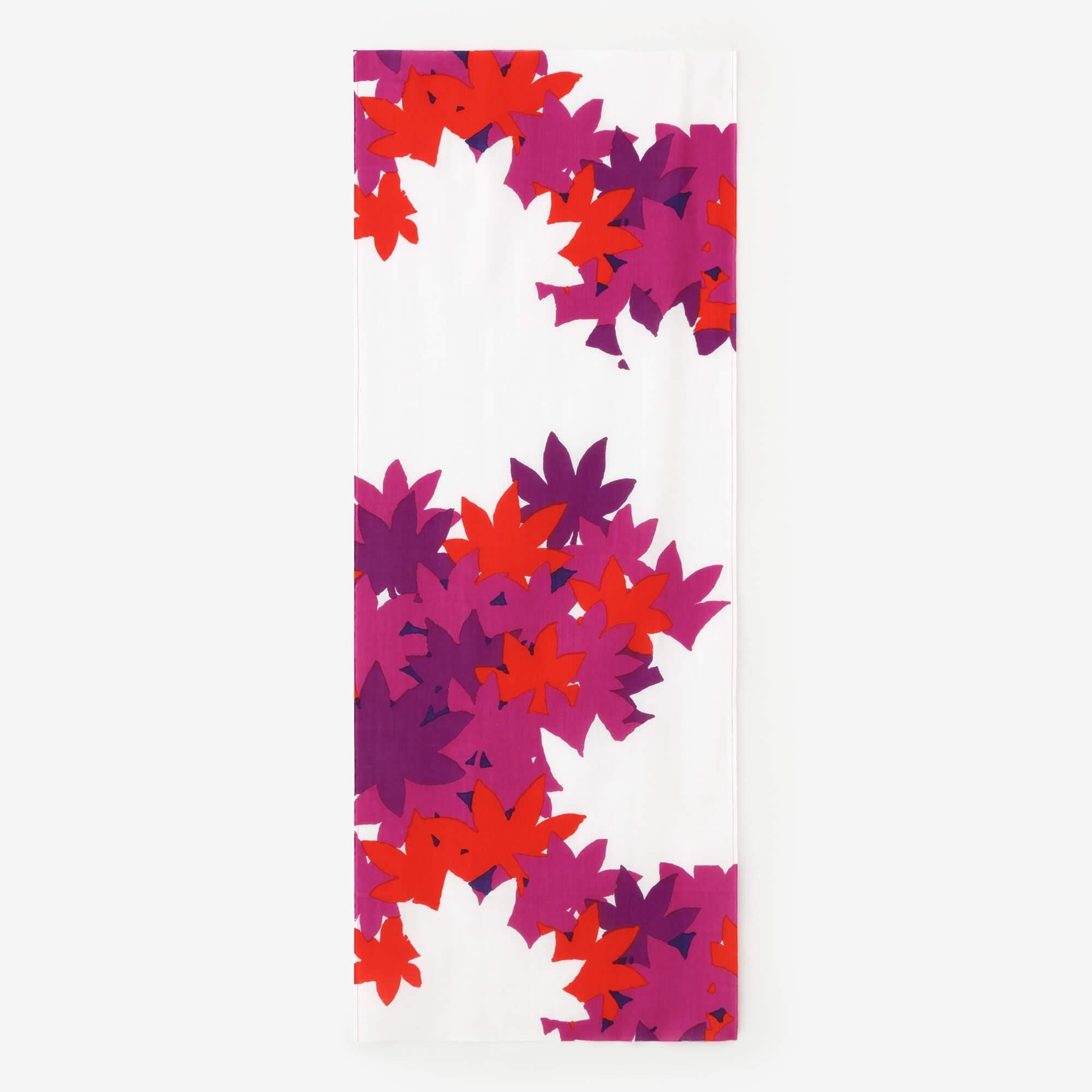 ISE Cotton Textile Tenugui / Maple Ivy Yellow (Makijitsutakibamu)