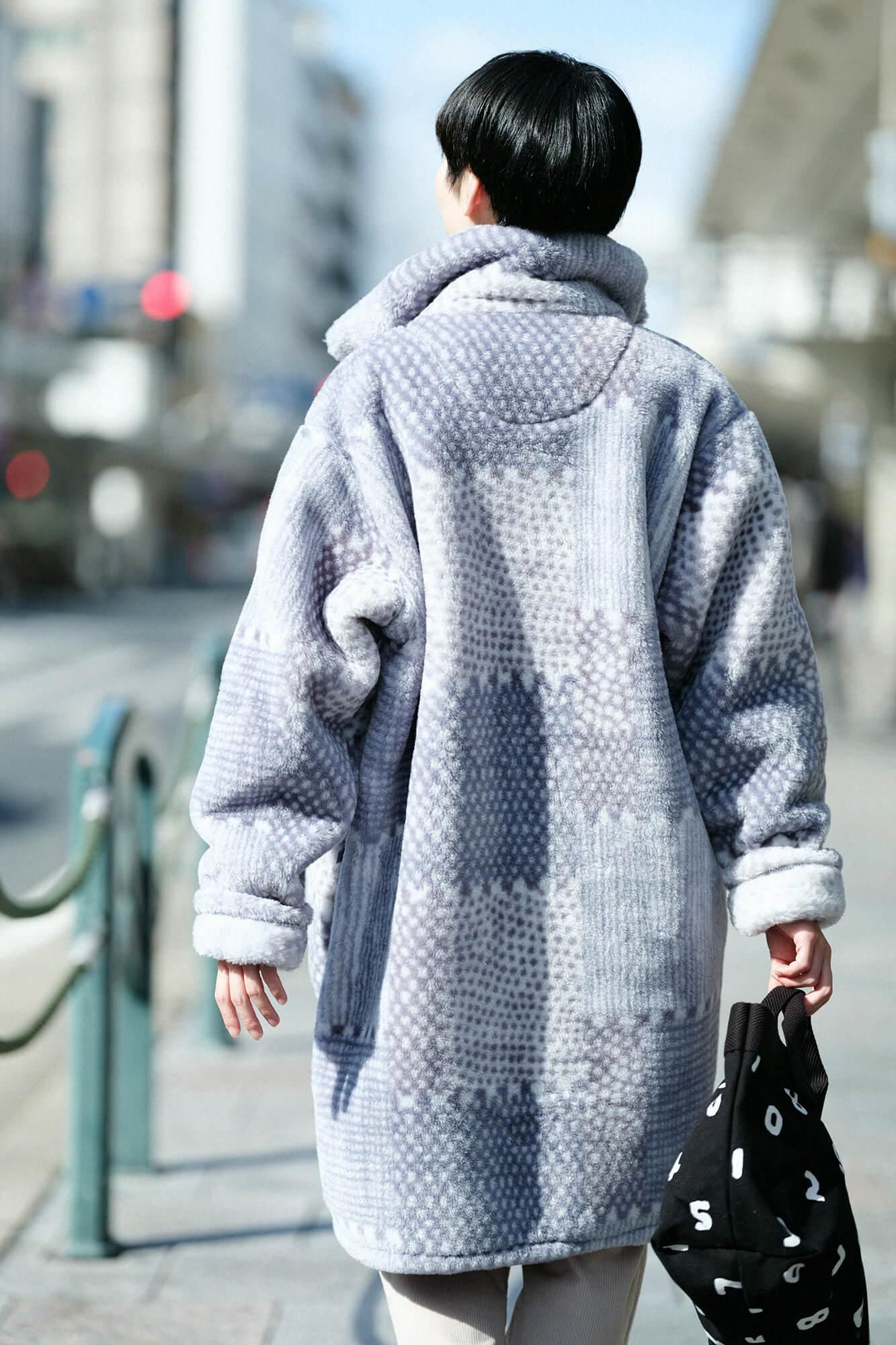 【Pre-order】【net Limited】SOU・SOU×Romance Kosugi Blanket Robe/Lines and Dots(※Scheduled to be shipped around Dec 9)