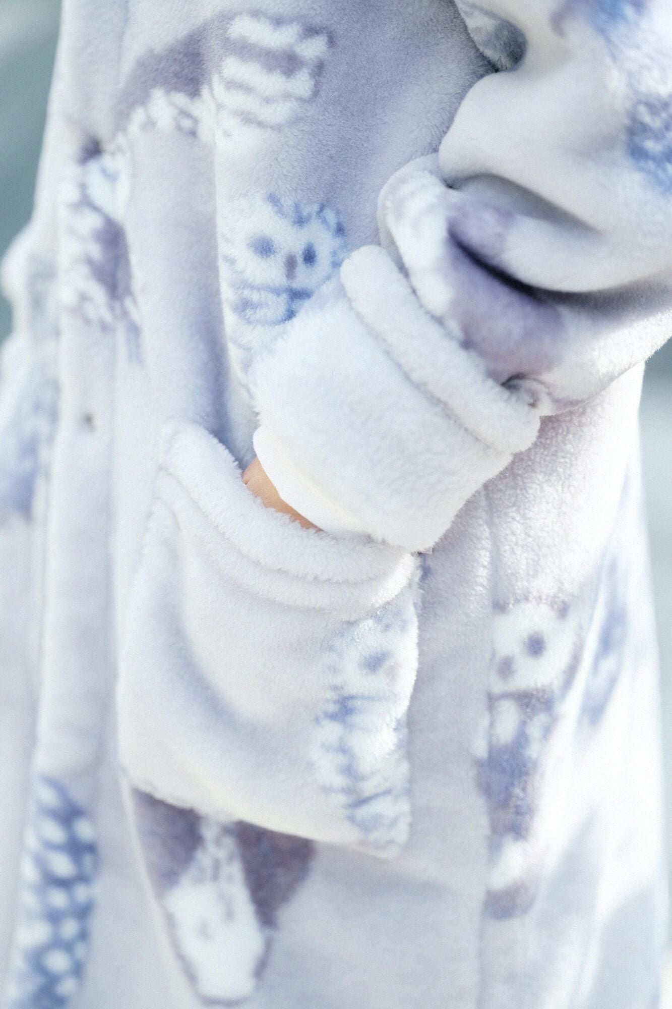 【Pre-order】【net Limited】SOU・SOU×Romance Kosugi Blanket Robe/Owl(※Scheduled to be shipped around Dec 9)