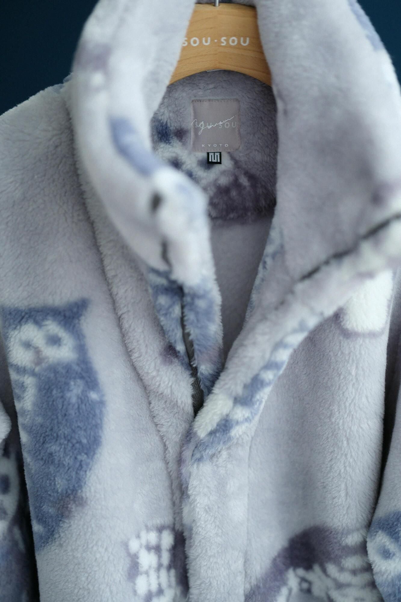 【Pre-order】【net Limited】SOU・SOU×Romance Kosugi Blanket Robe/Owl(※Scheduled to be shipped around Dec 9)