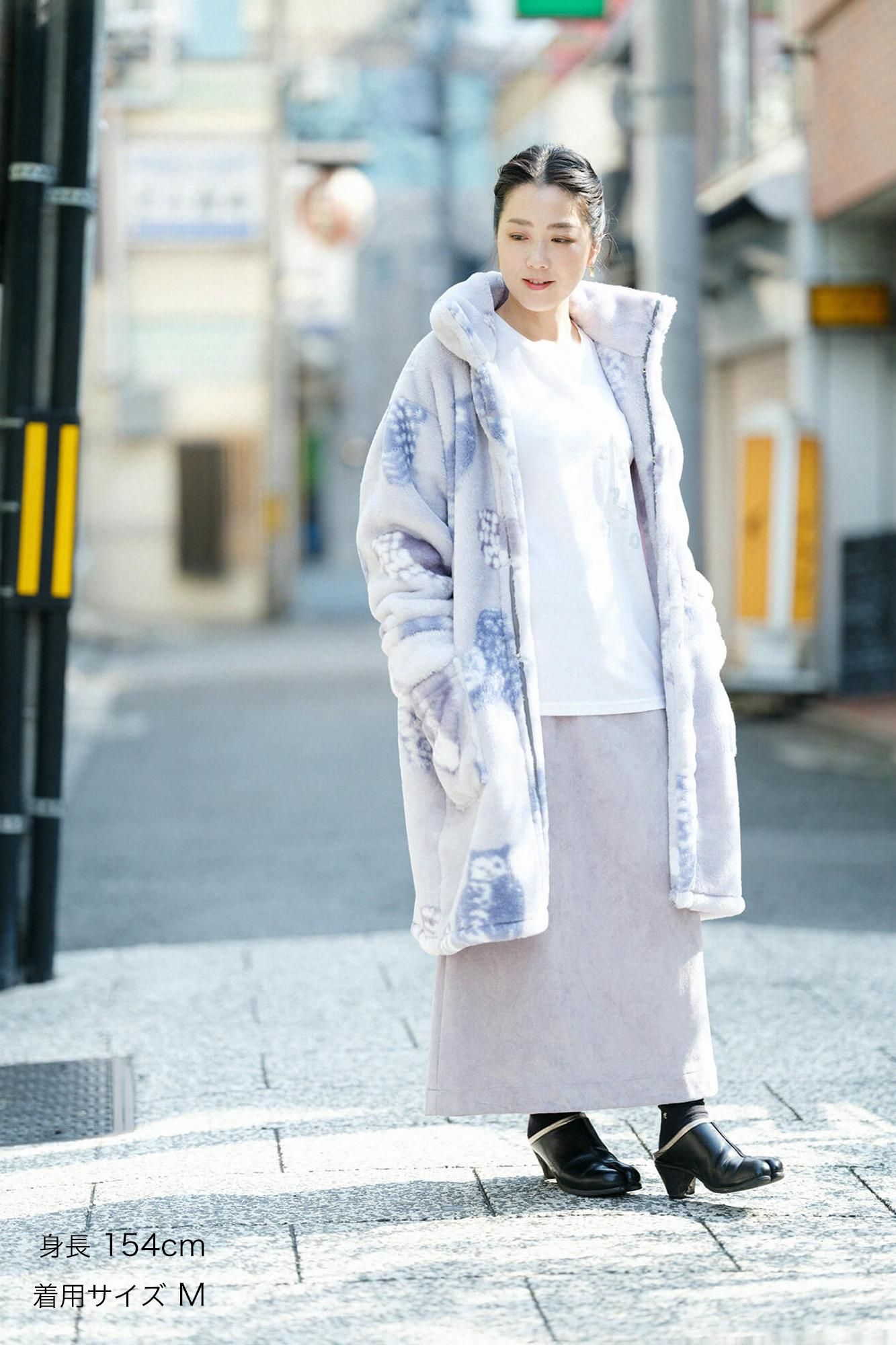 【Pre-order】【net Limited】SOU・SOU×Romance Kosugi Blanket Robe/Owl(※Scheduled to be shipped around Dec 9)