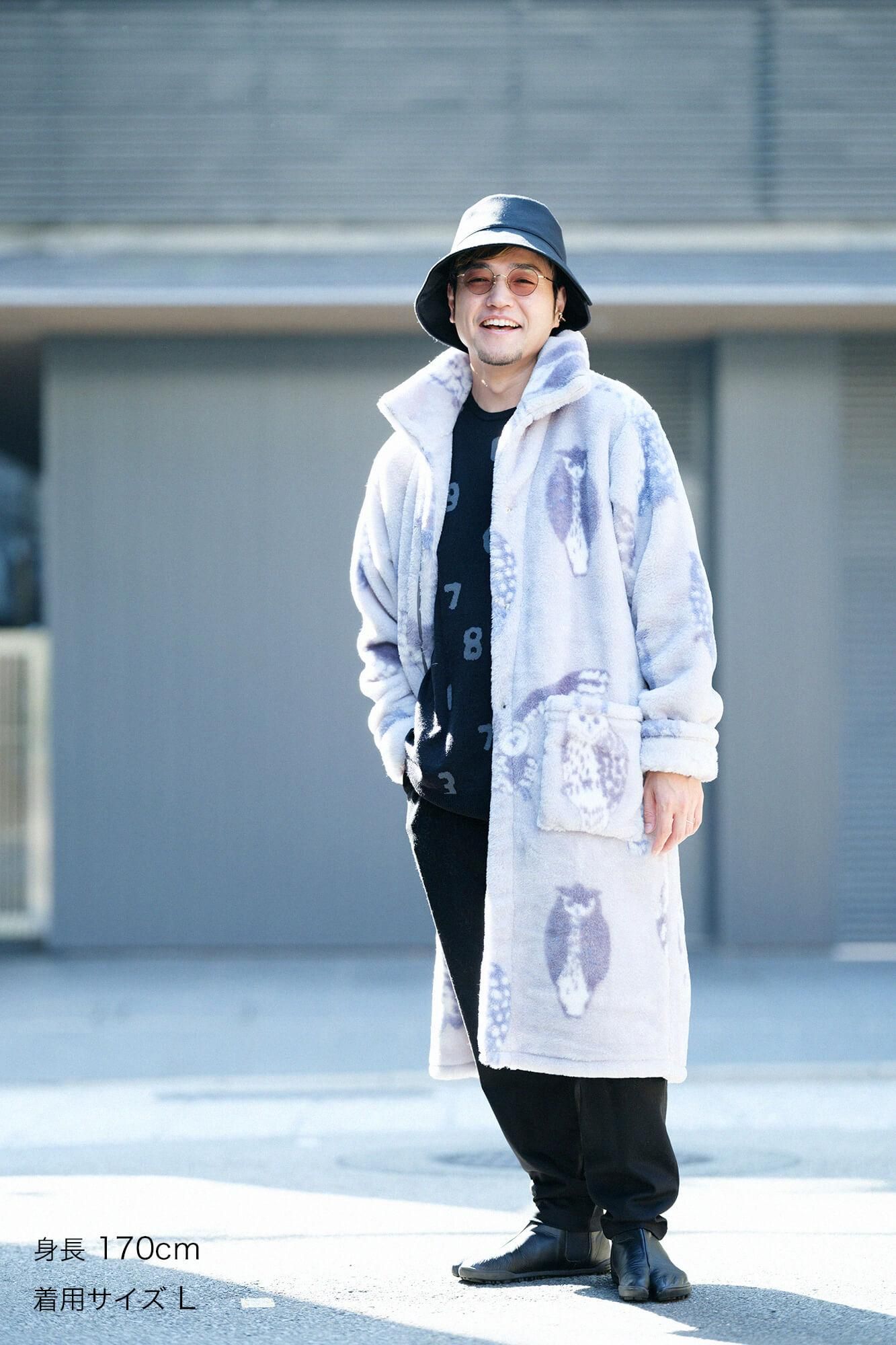 【Pre-order】【net Limited】SOU・SOU×Romance Kosugi Blanket Robe/Owl(※Scheduled to be shipped around Dec 9)