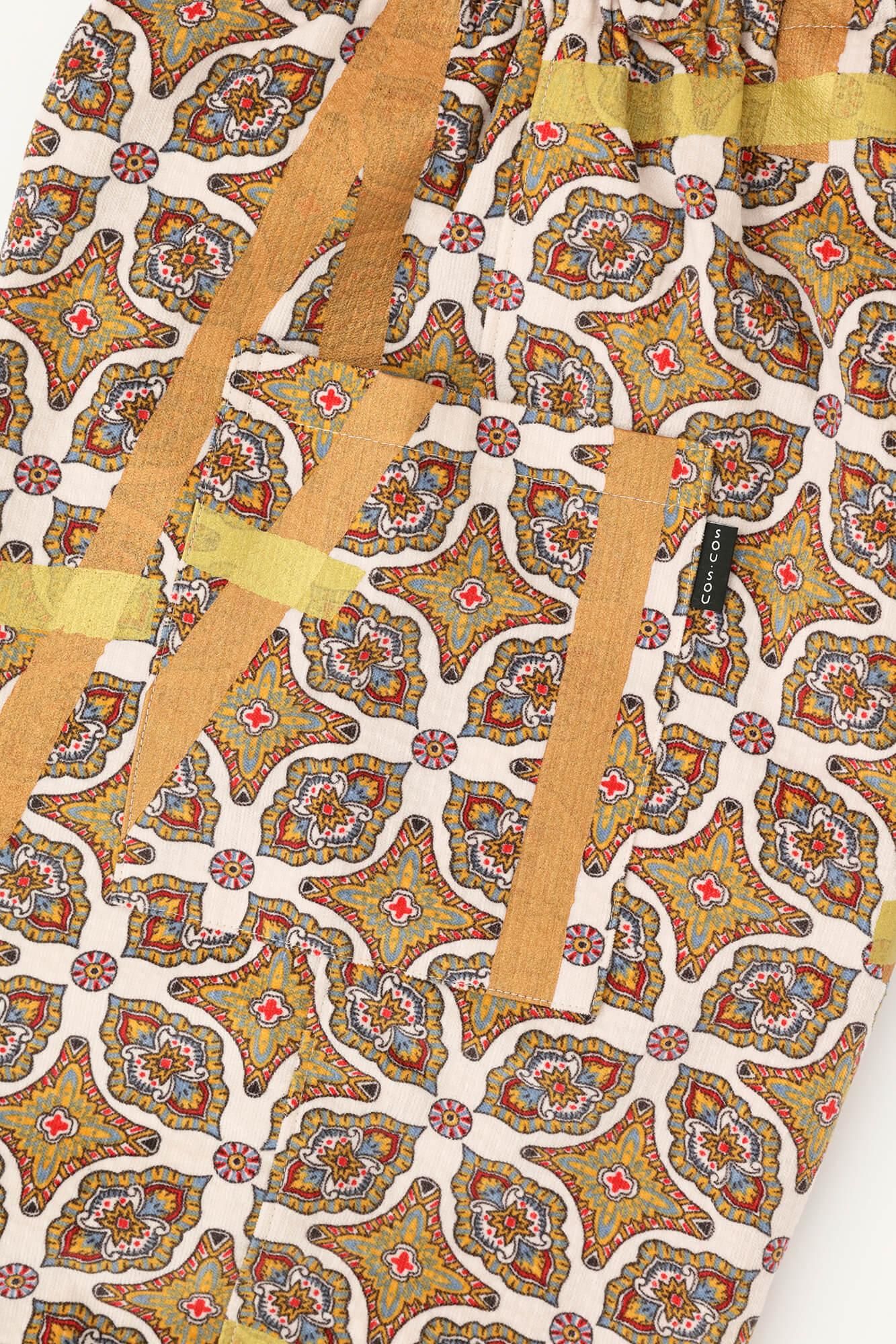 Kohlehimmel Fremdes Muster (Hakuraimonyo) Schneiden (Tattsuke) Enyuu-Kleidung / Tobi (Drachen) Elfenbeinfarbe (Elefantenfarbe)