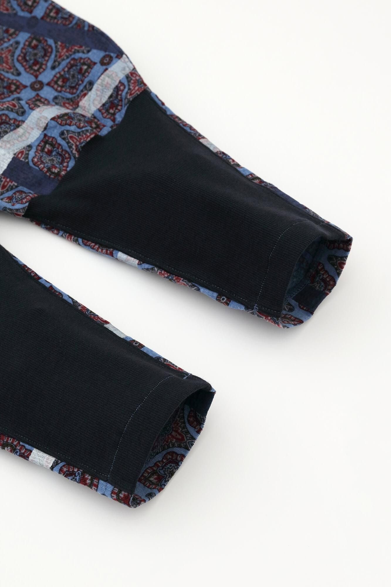 コール天 舶来文様(はくらいもんよう) 裁付(たっつけ)えんゆう穿き/鳶(とび) 水色鼠(みずいろねず)