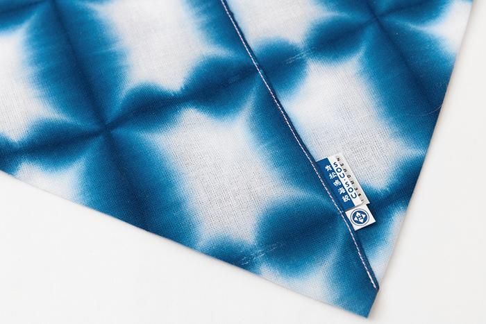 有松鳴海紮染 小巾折 手提袋/張正雪花1