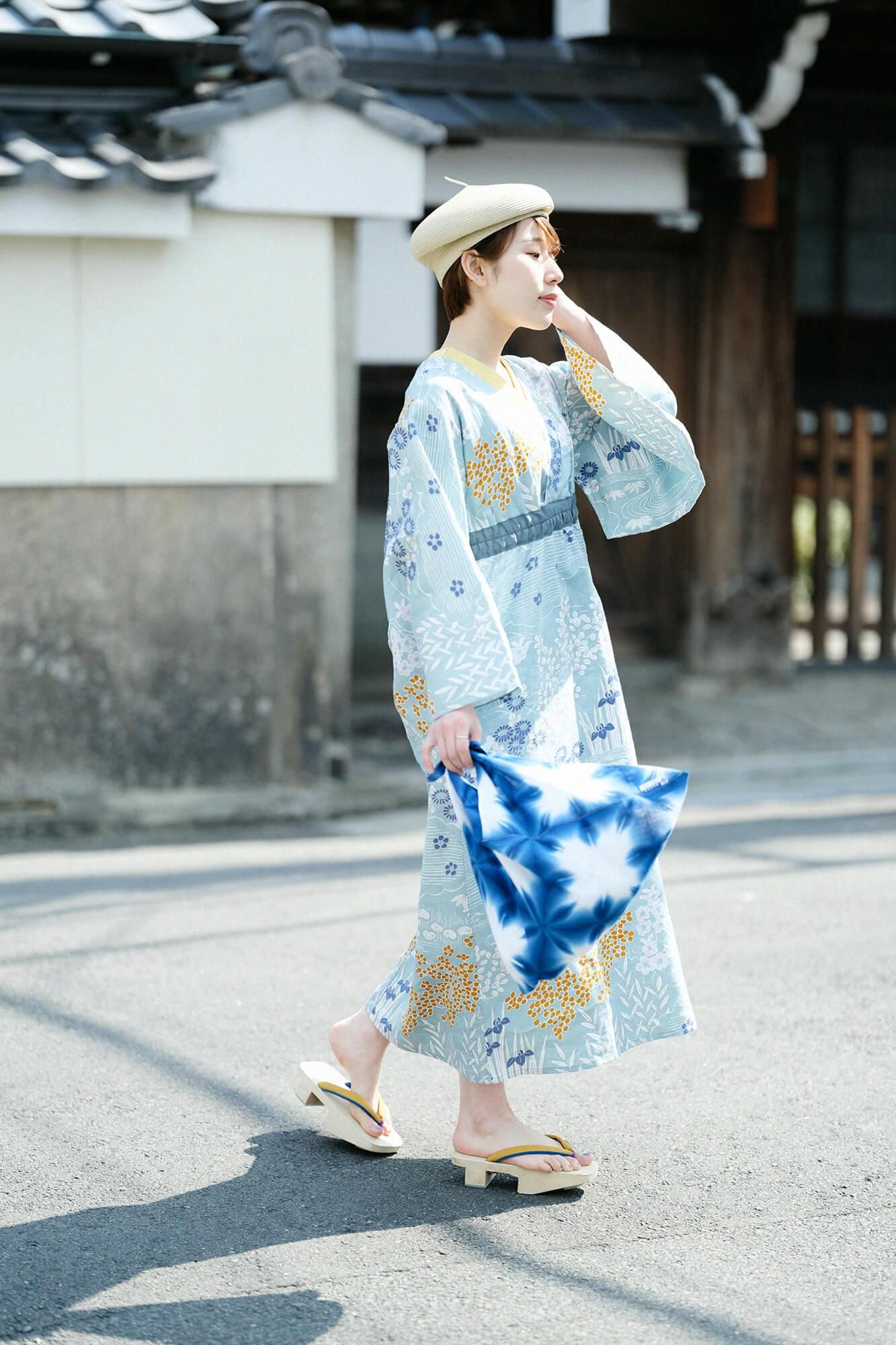 Arimatsu Narumi Tie-dye Kohabaori Eco Bag / Harisho Snowflakes 5