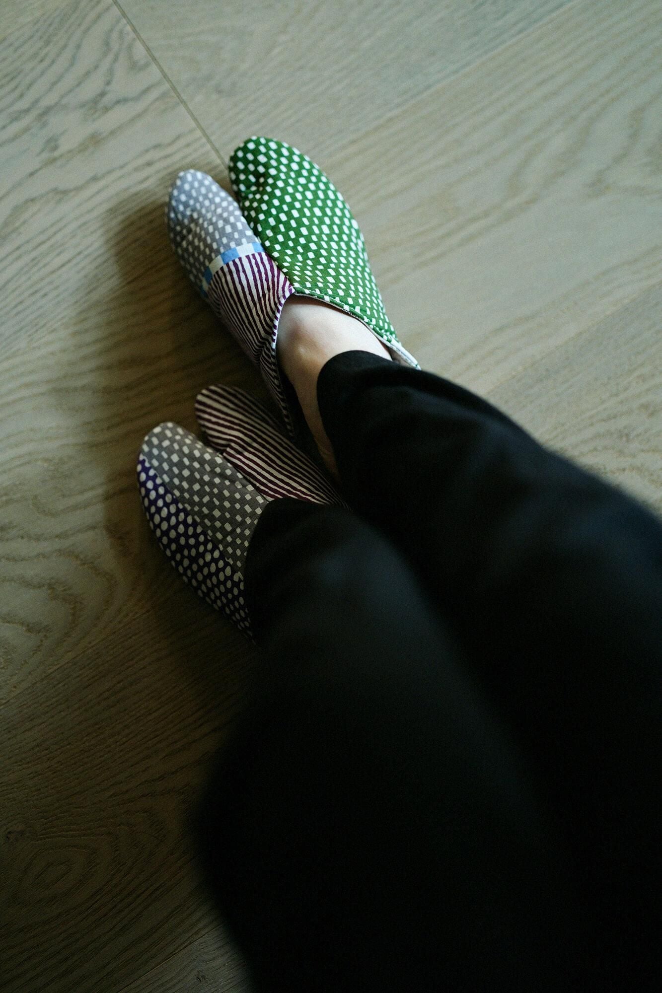 薄的形状拖鞋塔布袜/扁平(形状)kawaberi