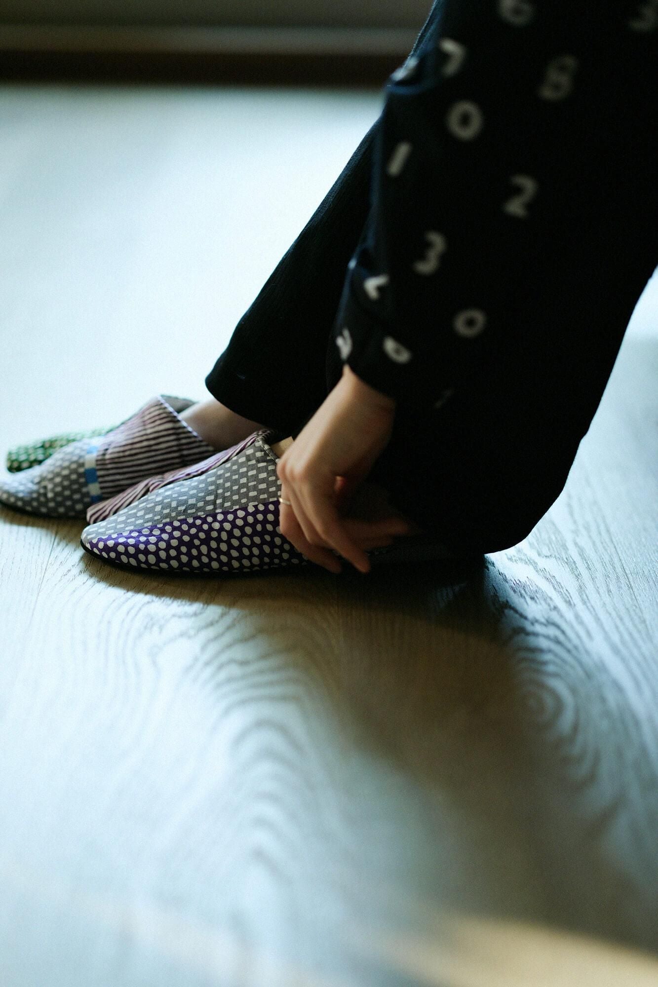 薄的形状拖鞋塔布袜/扁平(形状)kawaberi