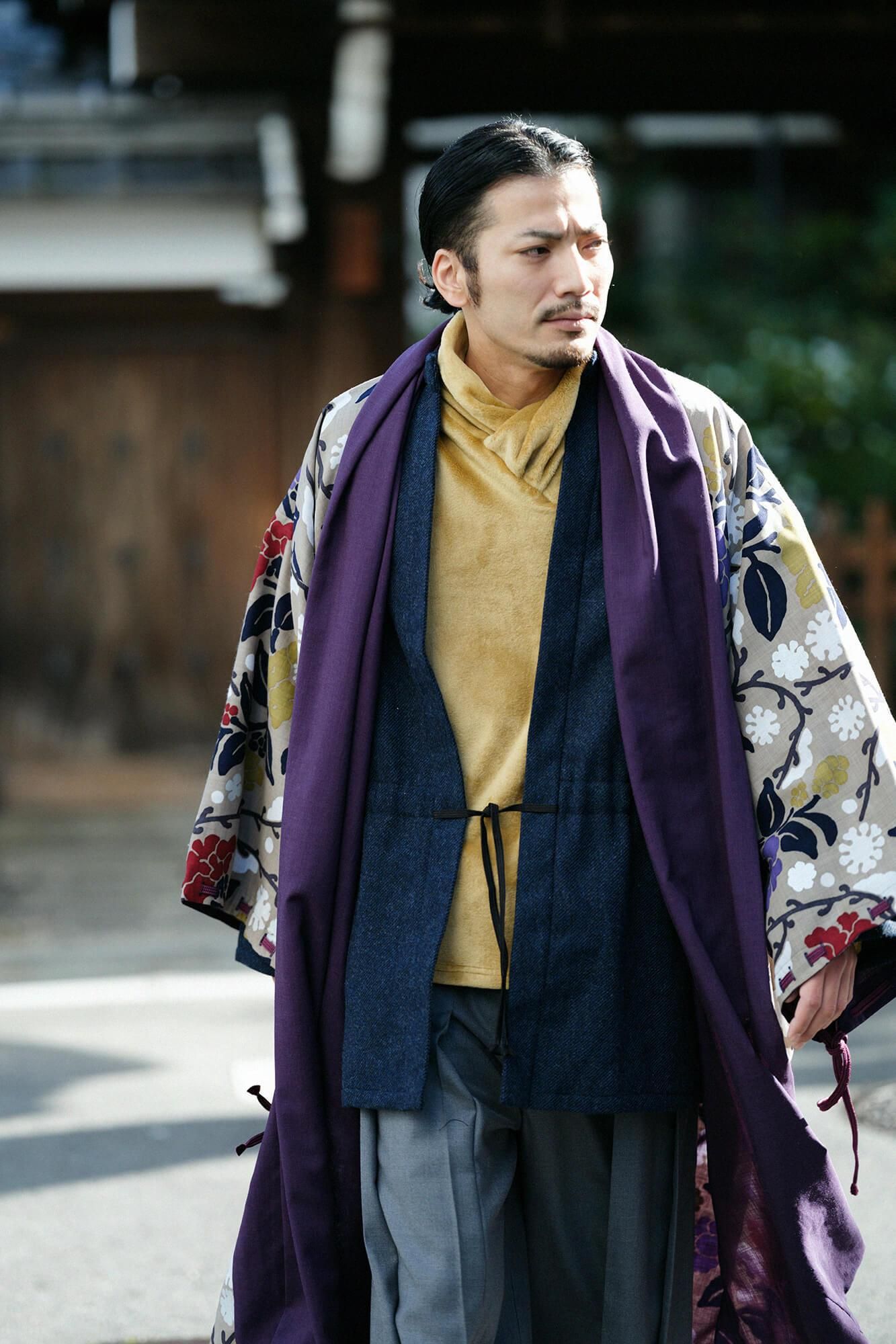 Mousseline, kyung, réversible, violet foncé, × snowmochi willow, camélia (mochi neige yanagi, tsubaki)