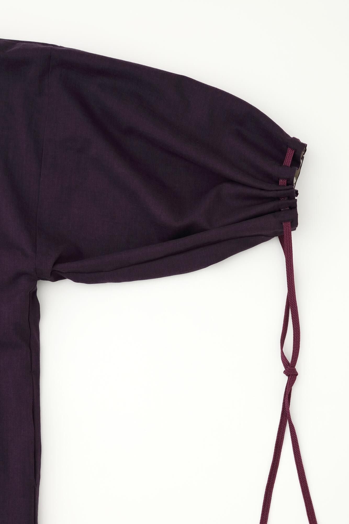 Mousseline, kyung, réversible, violet foncé, × snowmochi willow, camélia (mochi neige yanagi, tsubaki)