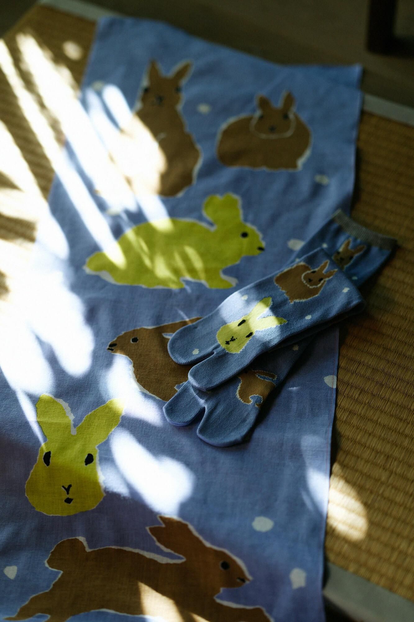 Isemomen Cotton Textile Handkerchief / Zodiac Handkerchief Rabbit 2023