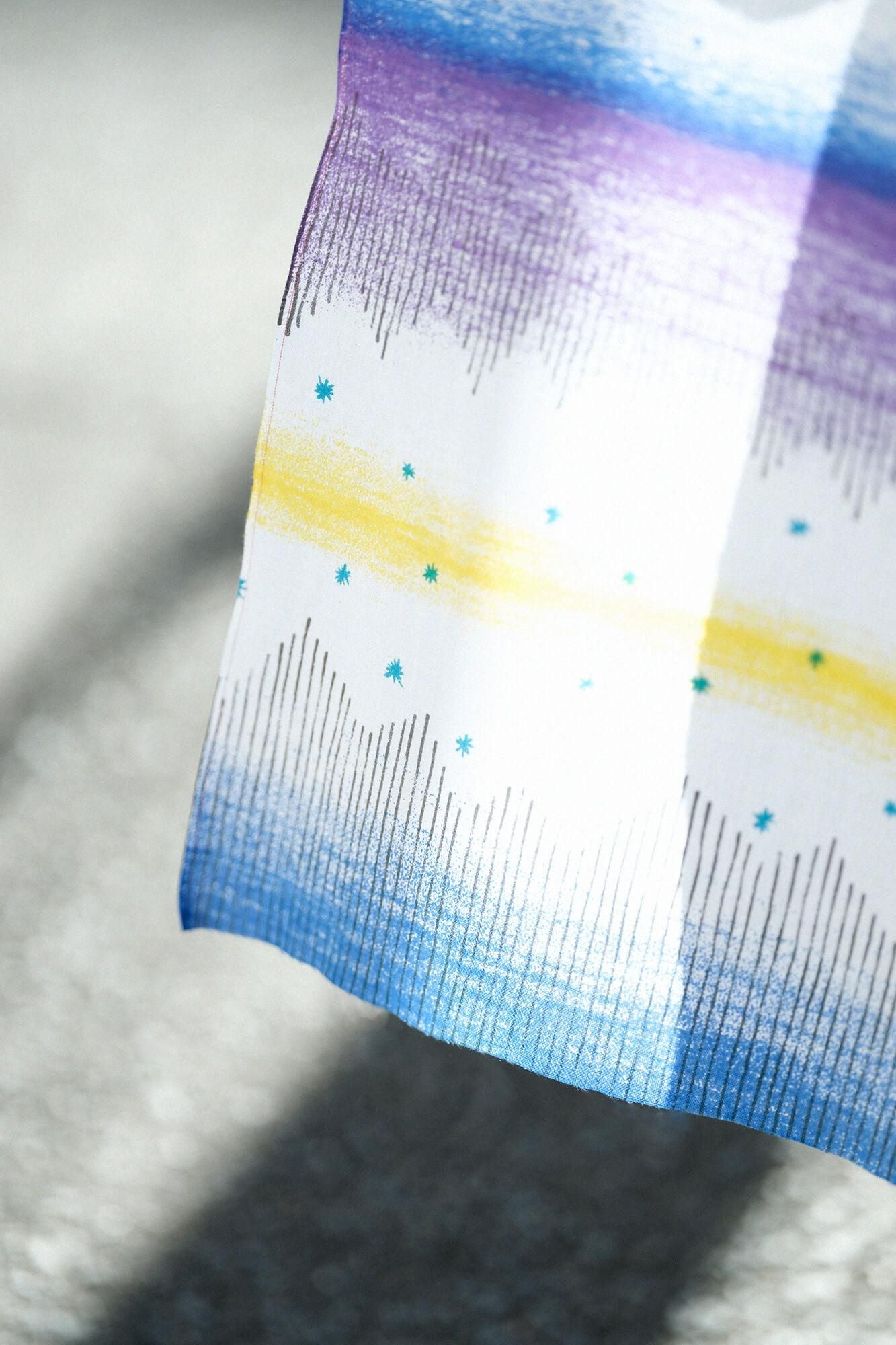 伊勢木綿 textile手ぬぐい/閉塞成冬(そらさむくふゆとなる)