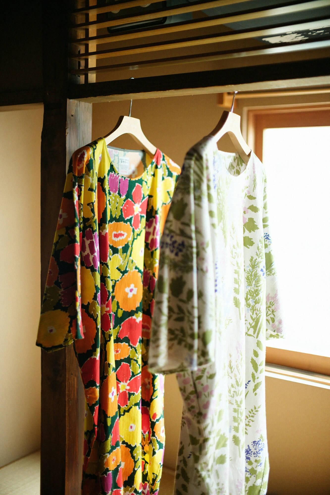 Chizimi Cotton 20/20 Naginata Rectangular Dress / Intimate Friend