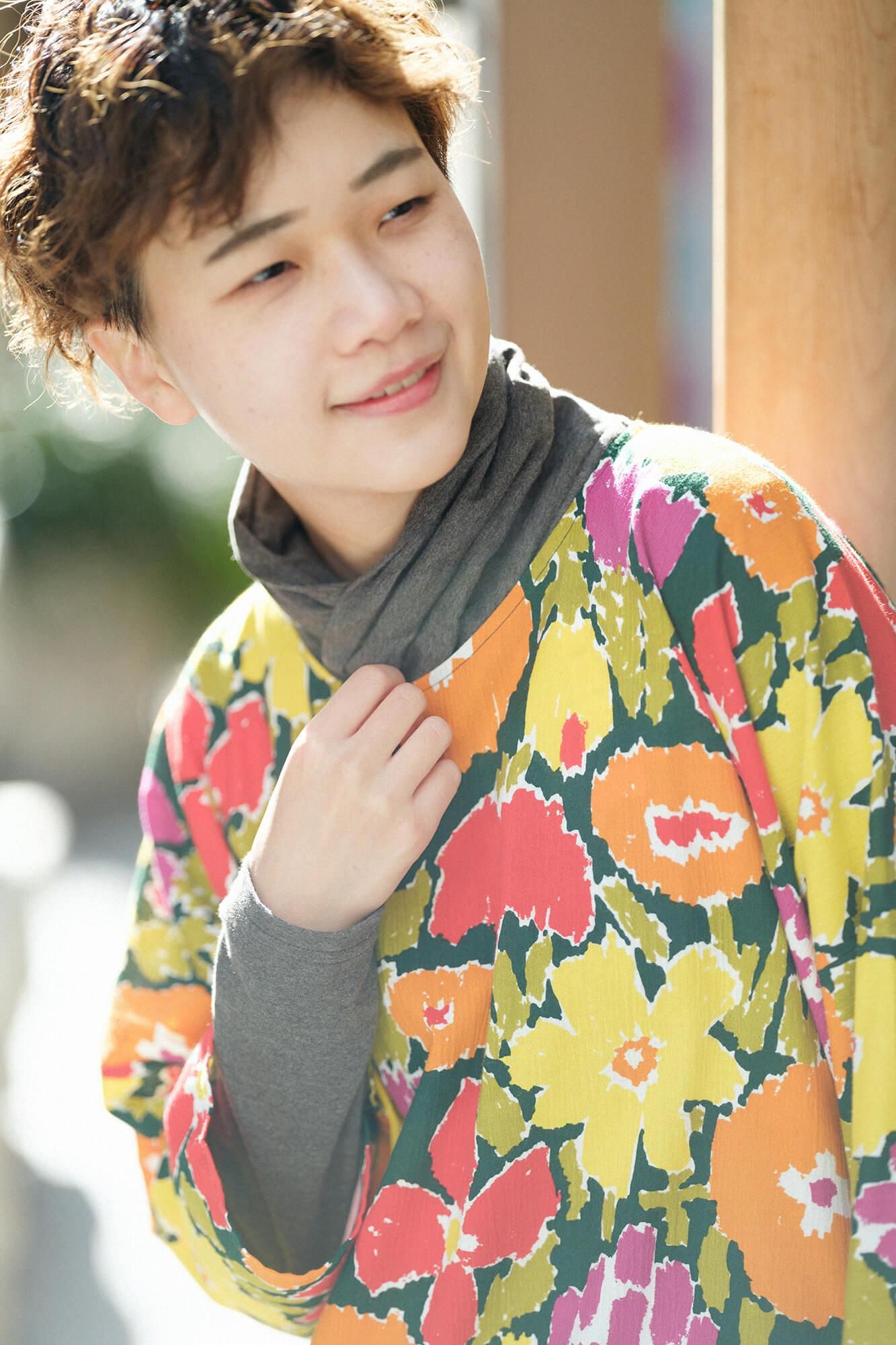 Chizimi Cotton 20/20 Naginata Rectangular Dress / Intimate Friend