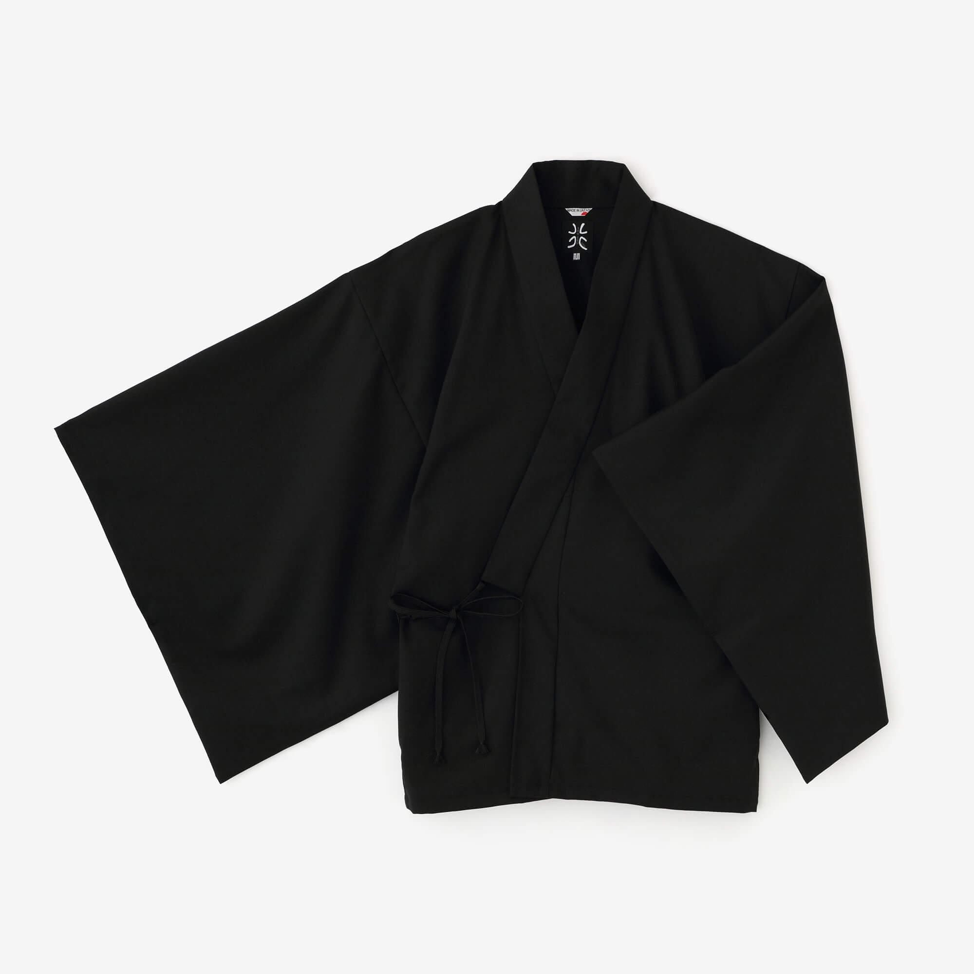 42雙線 梳毛 角袖風靡外套/黑色2