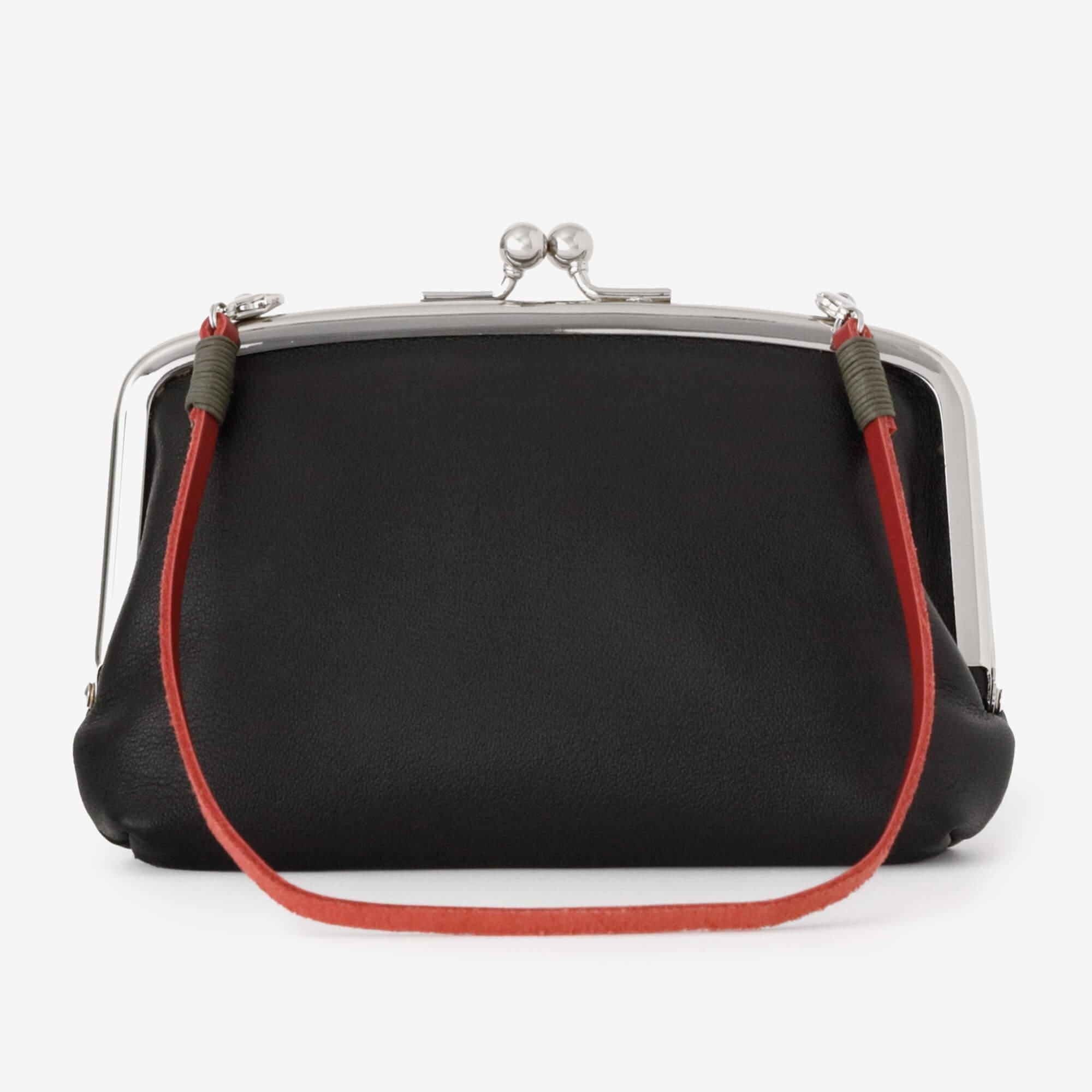 革 がま口 (親子)/濡羽色(ぬればいろ)×豆SO-SU-U