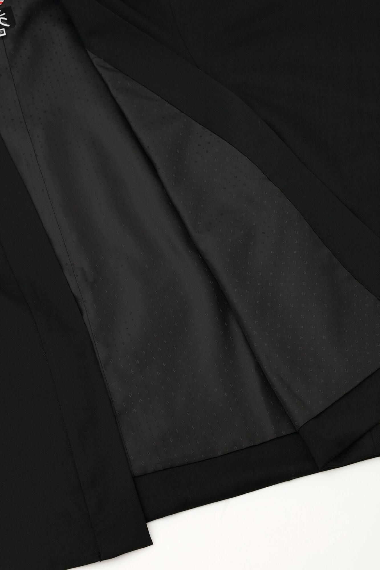 42 Count 2-ply Short Combed Yarn Short Coat with Lining / Black