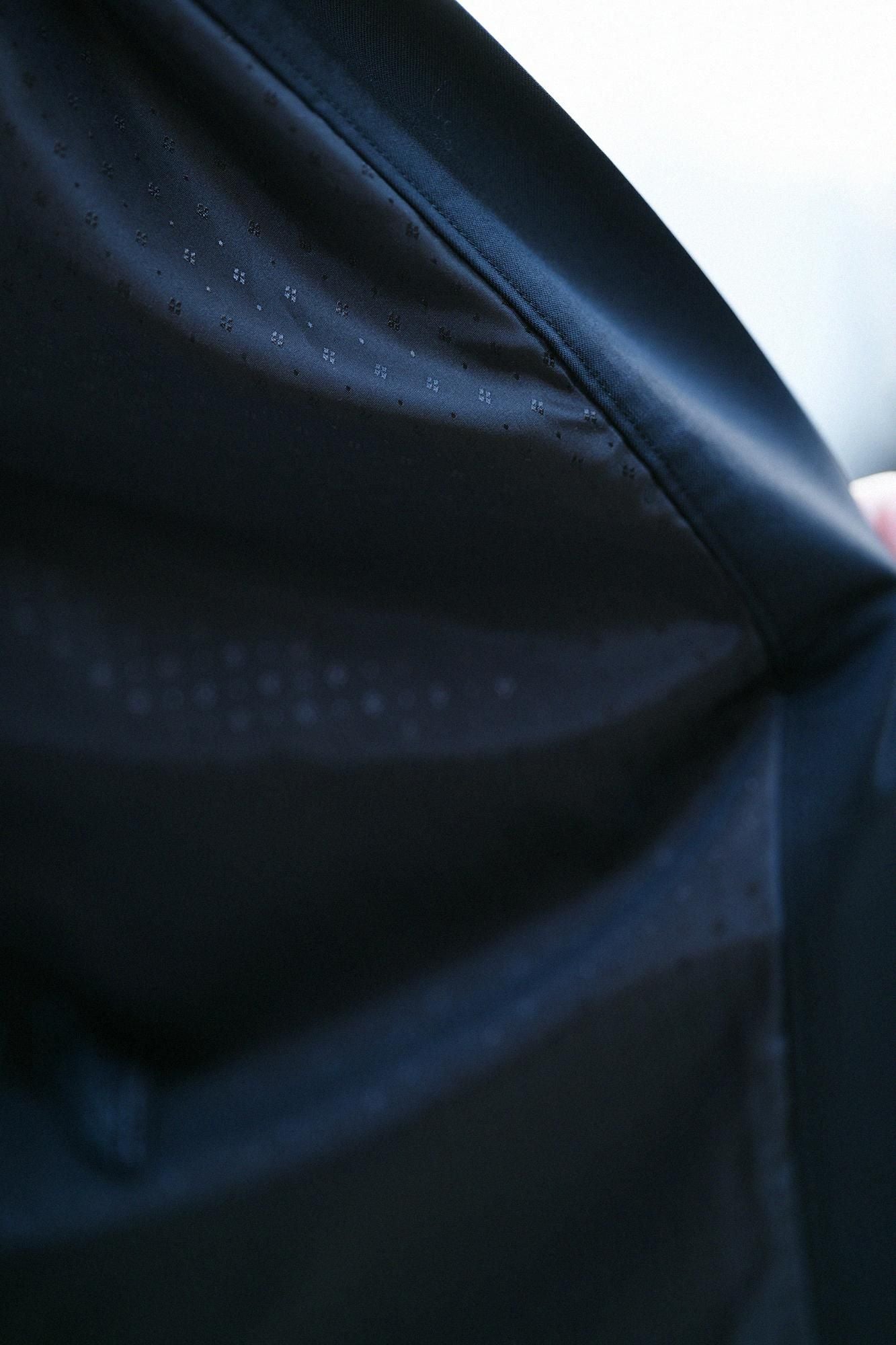 42 Count 2-ply Short Combed Yarn Short Coat with Lining / Black