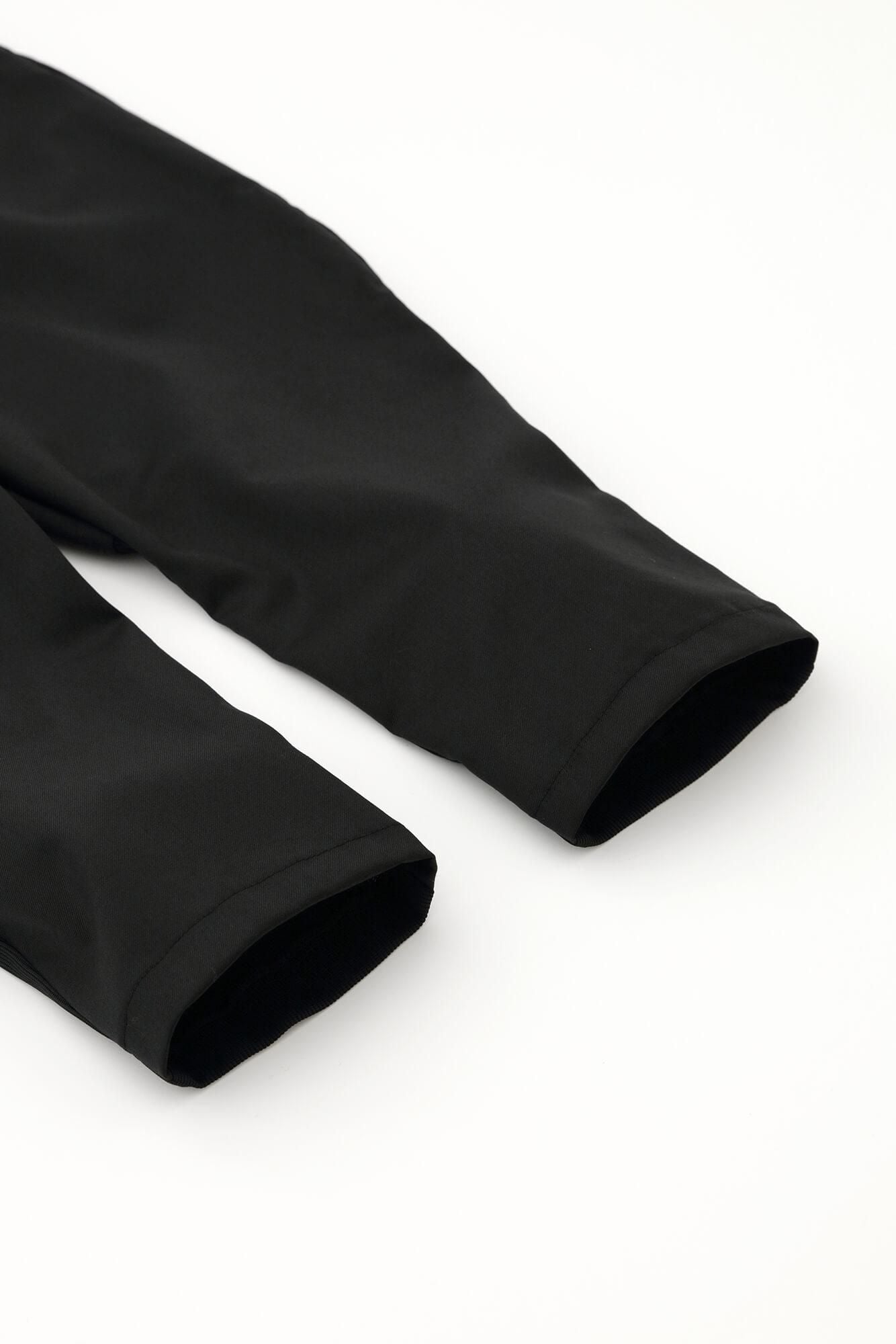 42雙線 梳毛 聊 哈倫褲/黑色