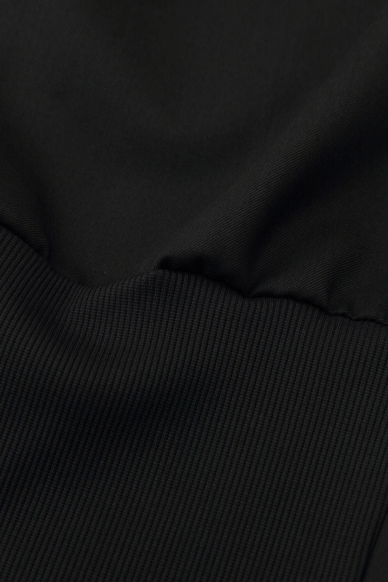 42雙線 梳毛 聊 哈倫褲/黑色