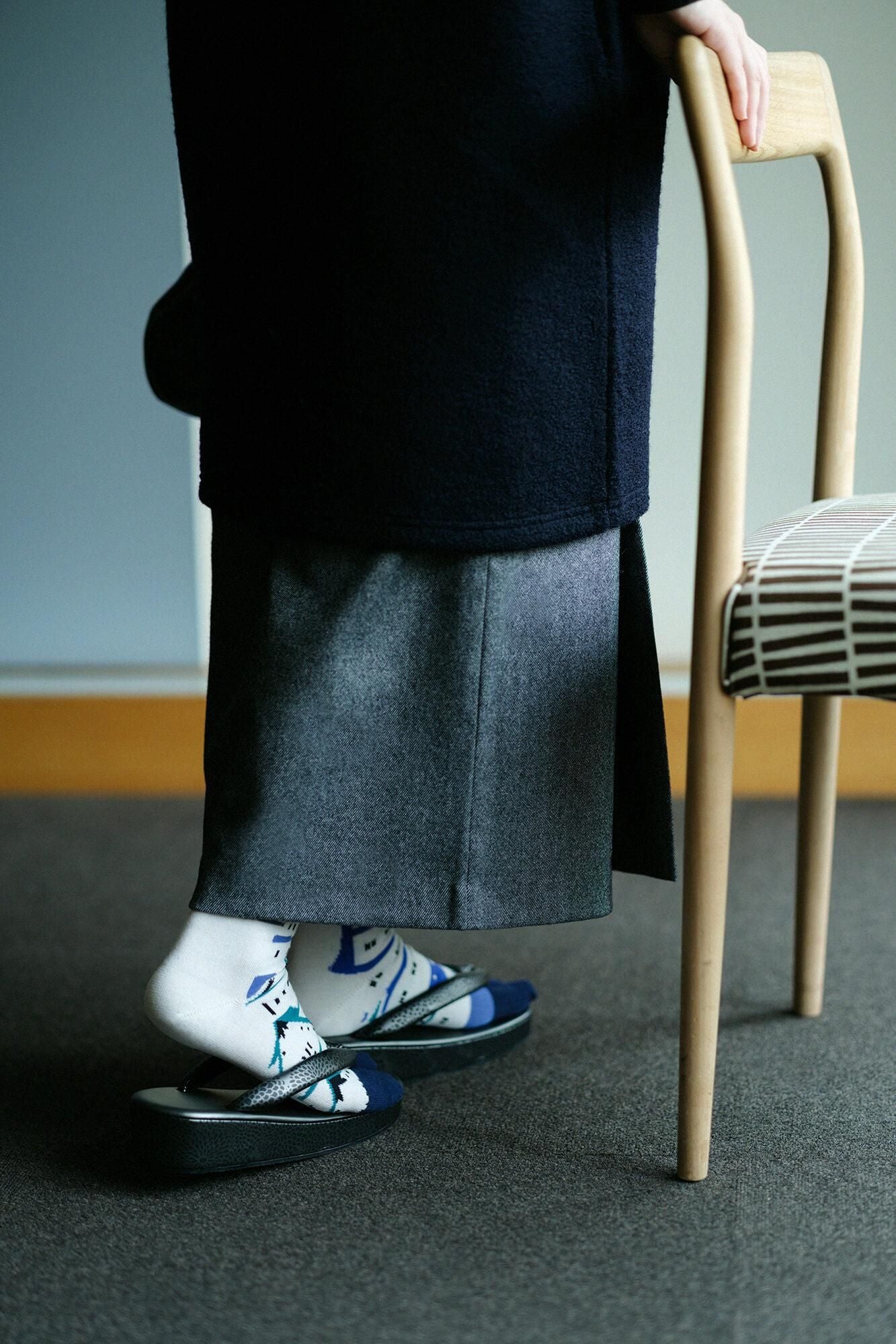 Tabi Socks (Mid-calf)/Castle Tower【Men・Women】