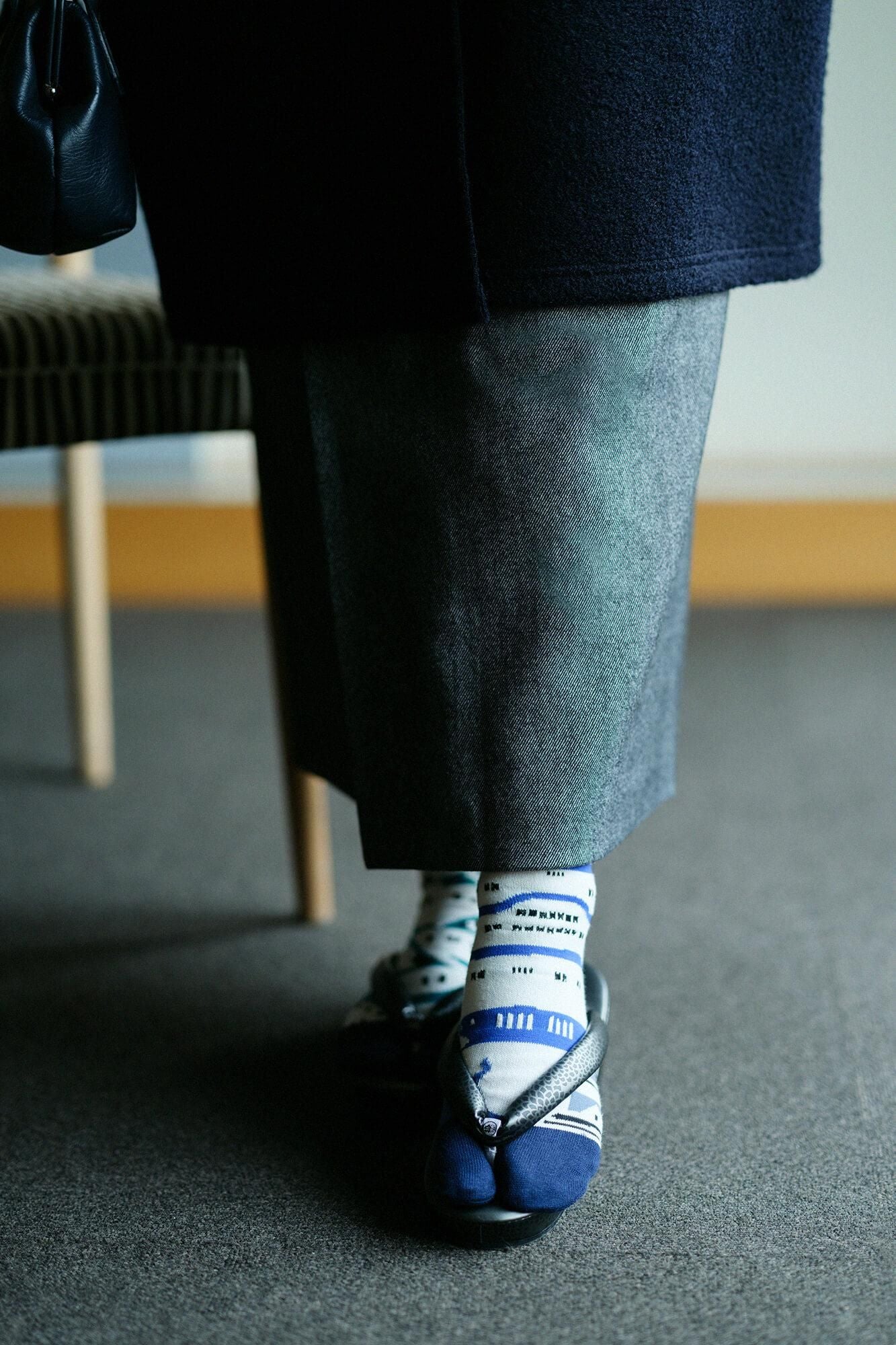 Tabi Socks (Mid-calf)/Castle Tower【Men・Women】