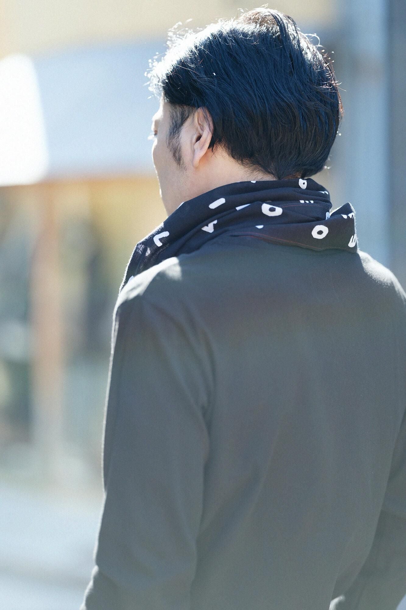 伊勢木棉 圍巾/SO-SU-U十數圍巾 黑色 2