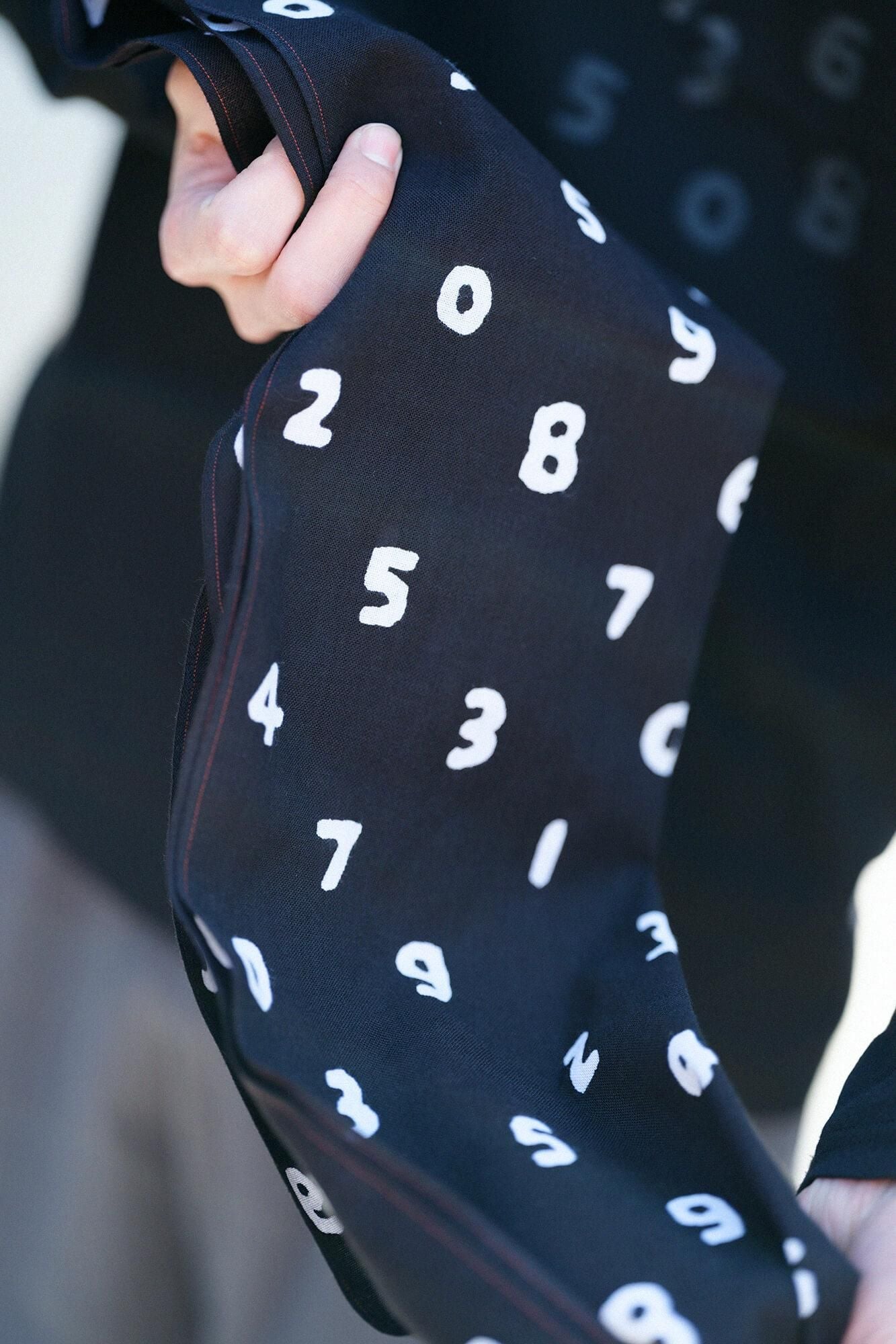 伊勢木棉 圍巾/SO-SU-U十數圍巾 黑色 2