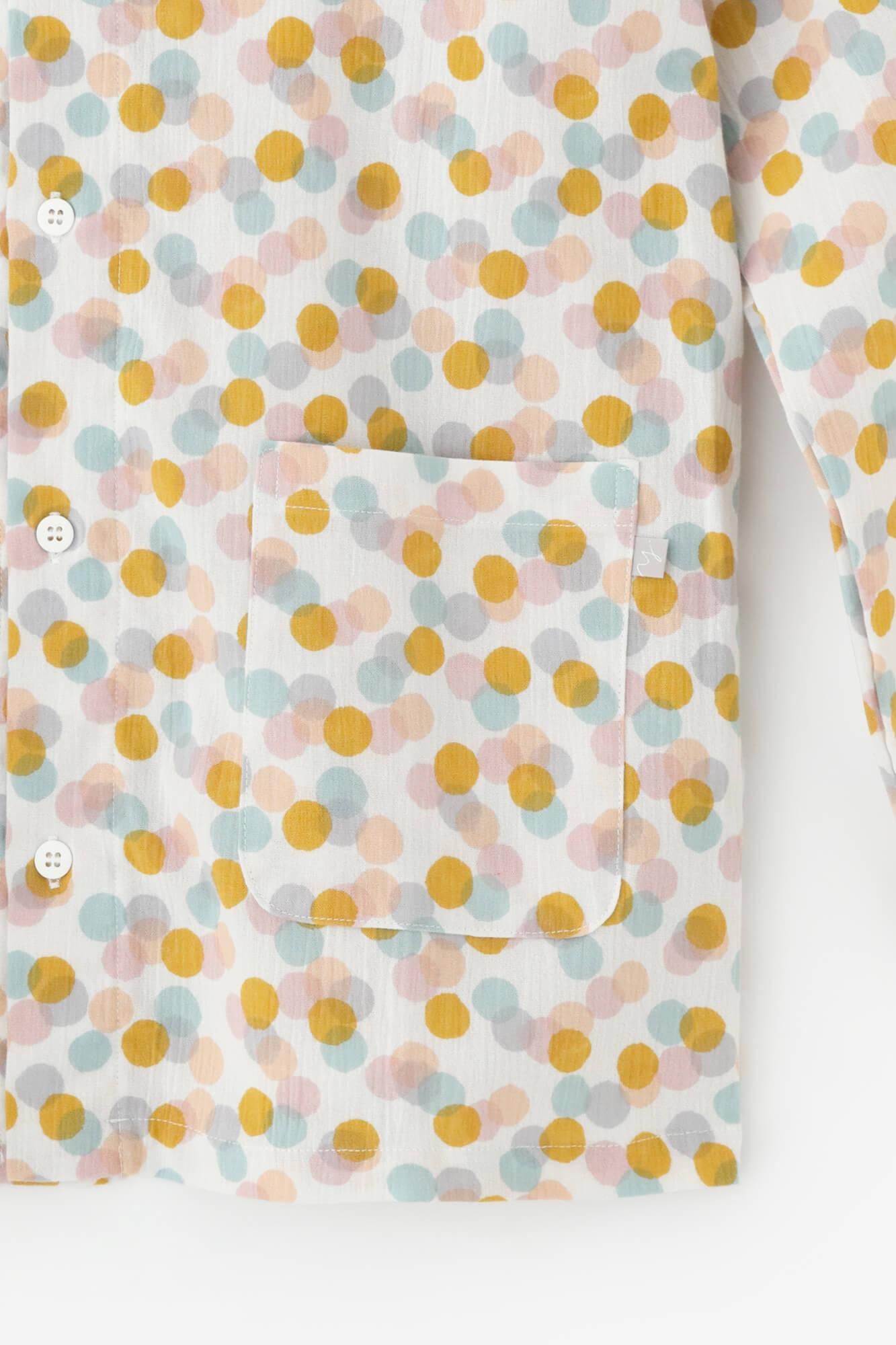 高島縮棉 20/20 圖案紋樣居家服/玻璃珠2