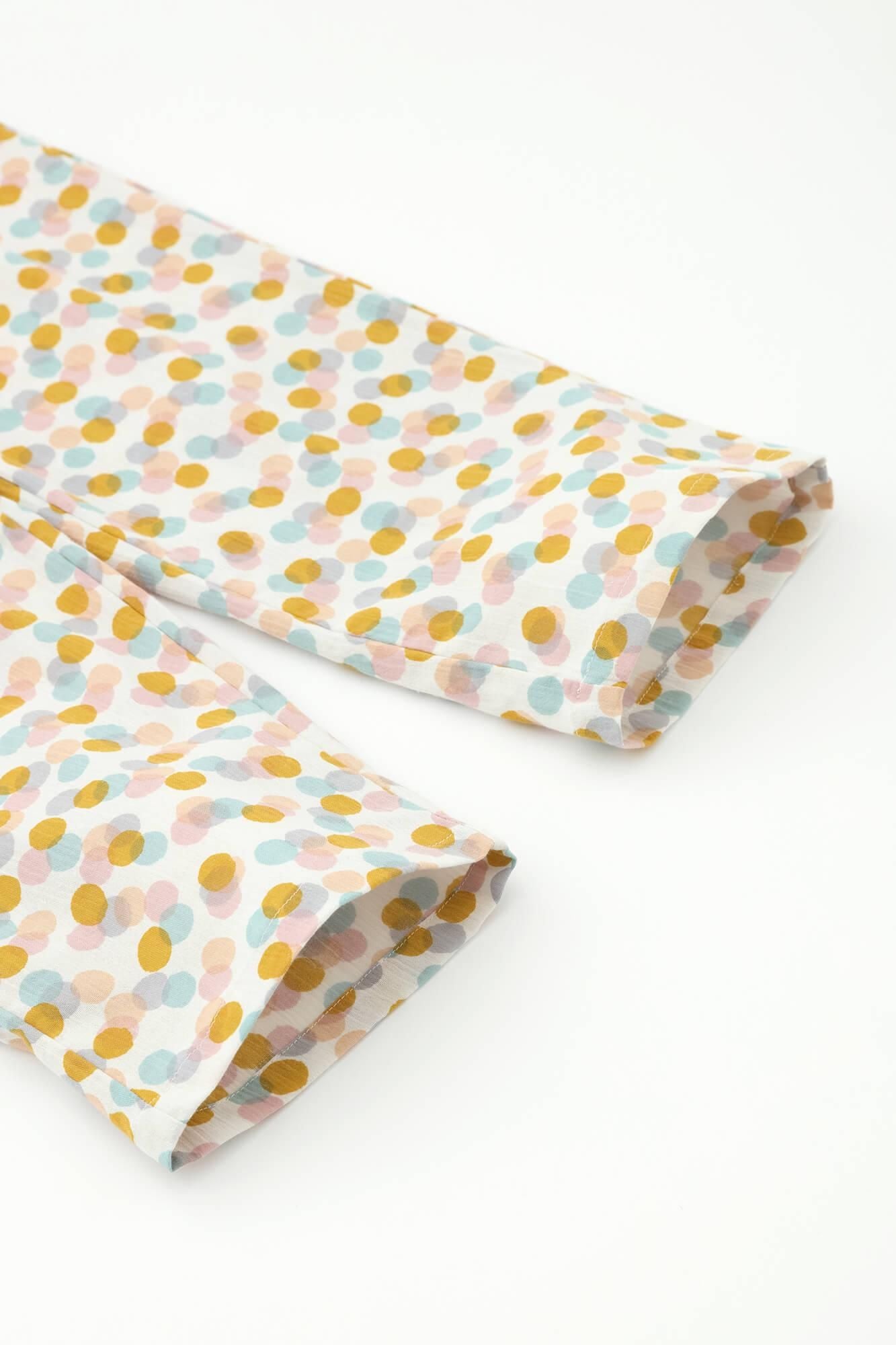 高島縮棉 20/20 圖案紋樣居家服/玻璃珠2