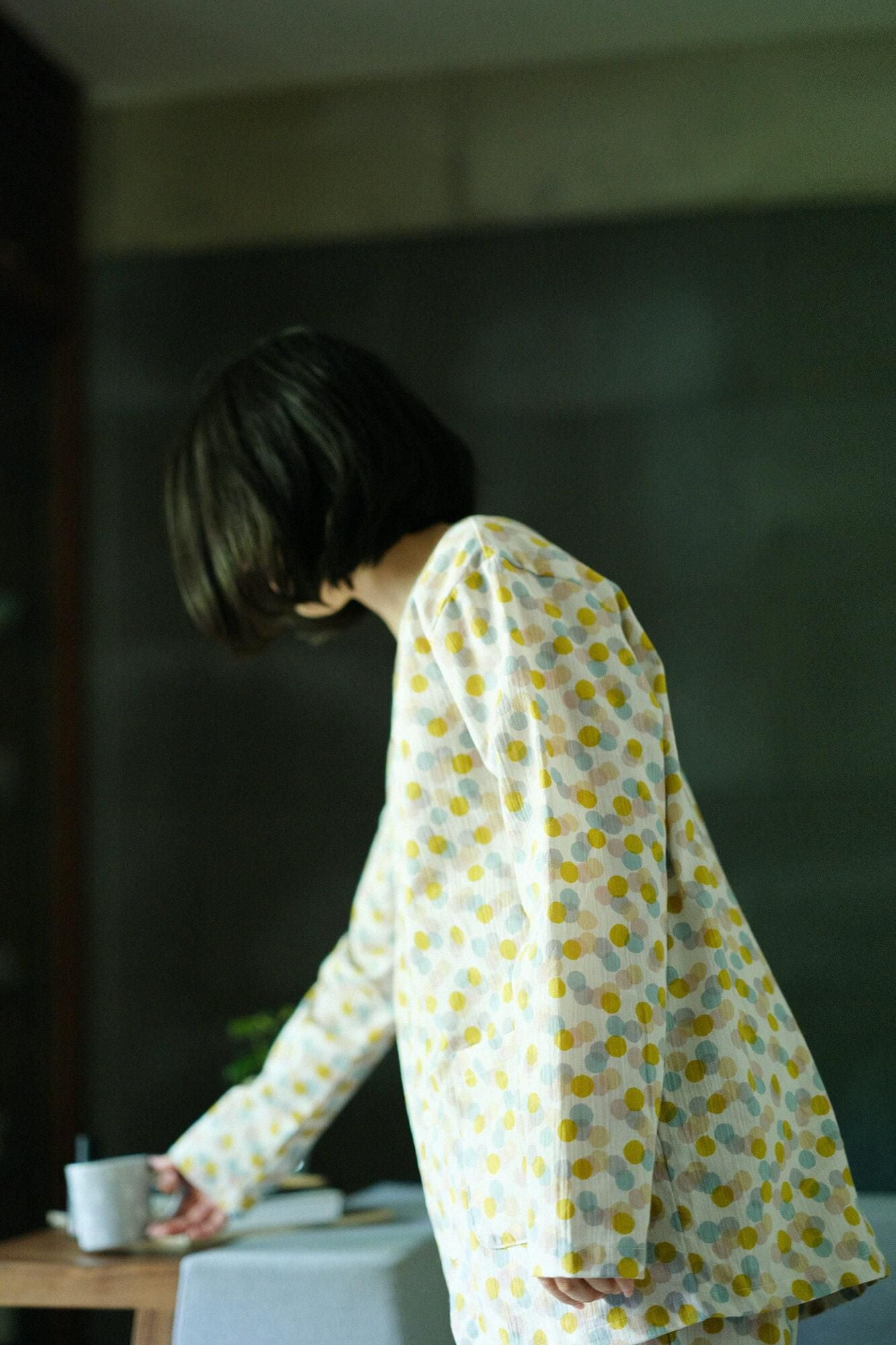 高島縮棉 20/20 圖案紋樣居家服/玻璃珠2