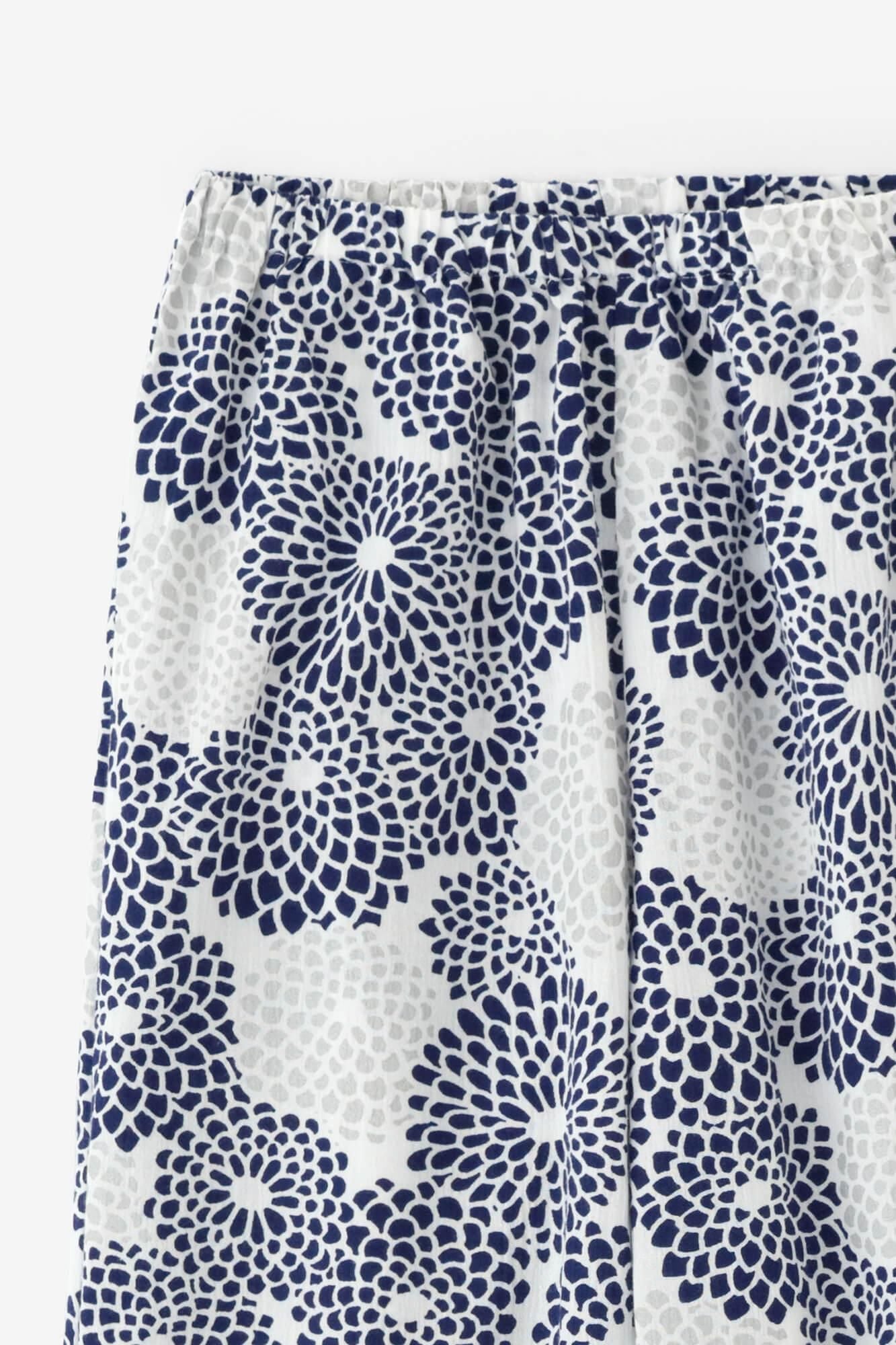 高島縮棉 20/20 圖案紋樣居家服/全菊 清風2