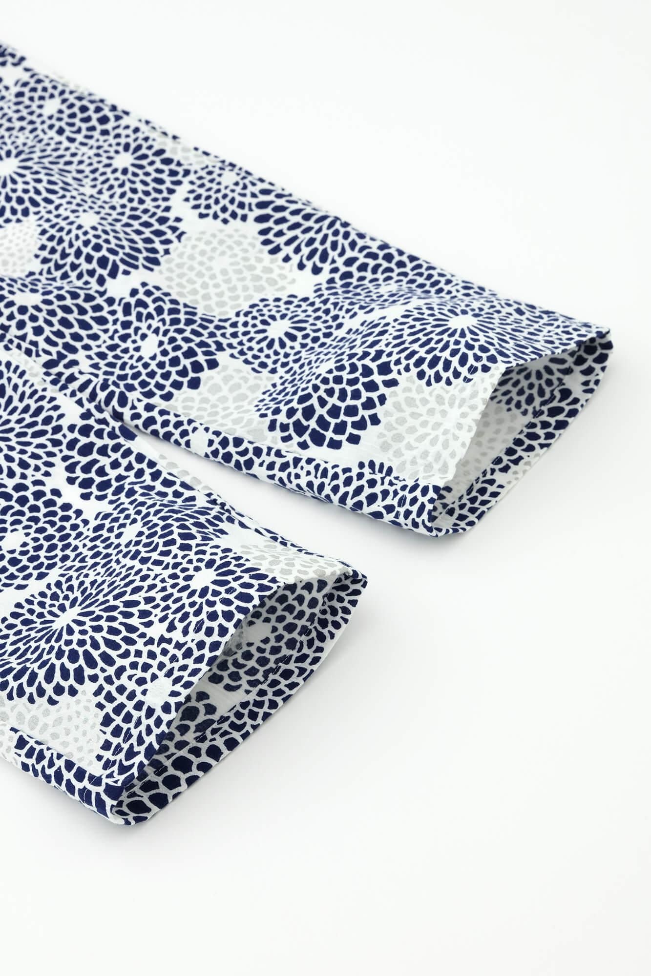 高島縮棉 20/20 圖案紋樣居家服/全菊 清風2