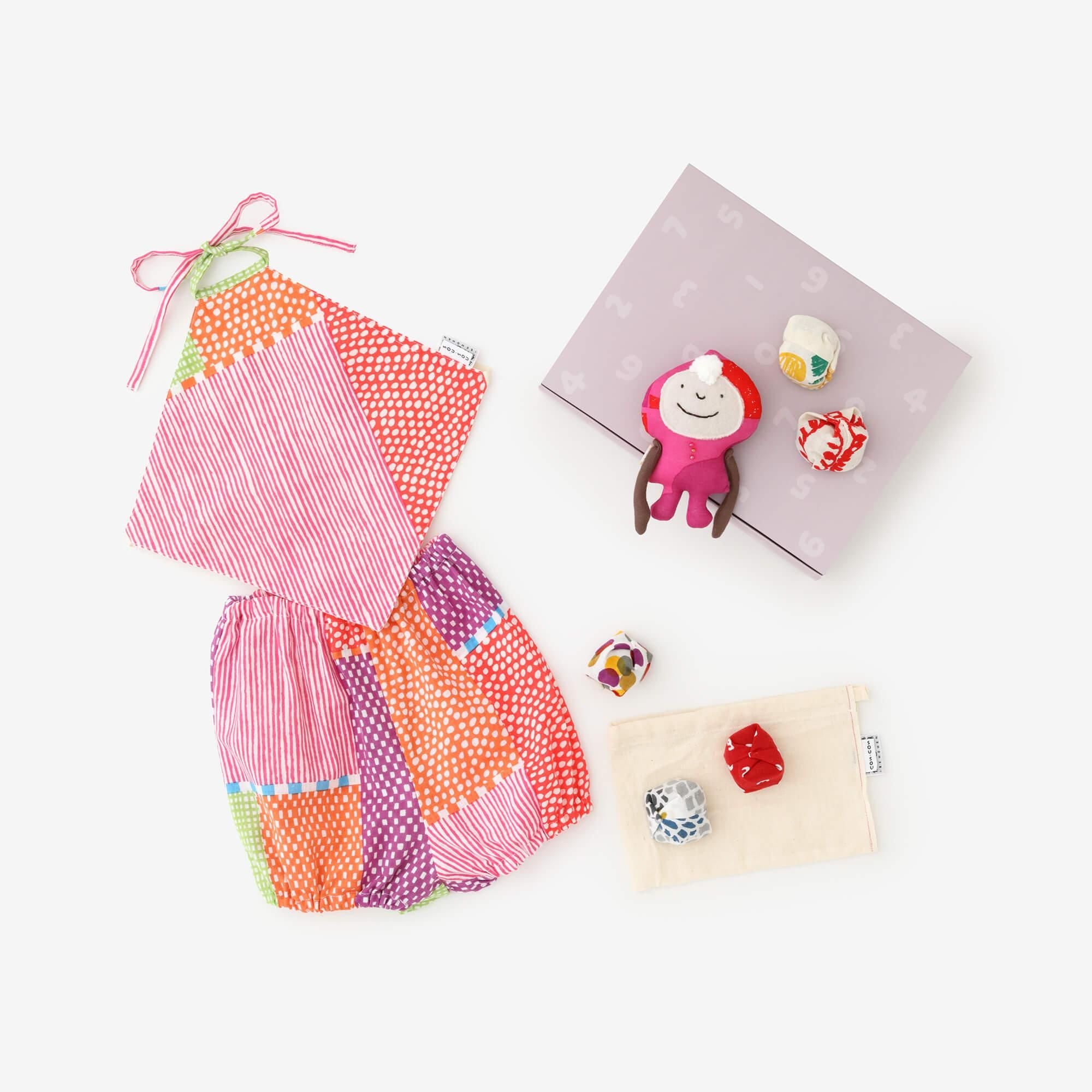 ●【With gift box】Baby KintarouSet/Lines and Dots Miyabi