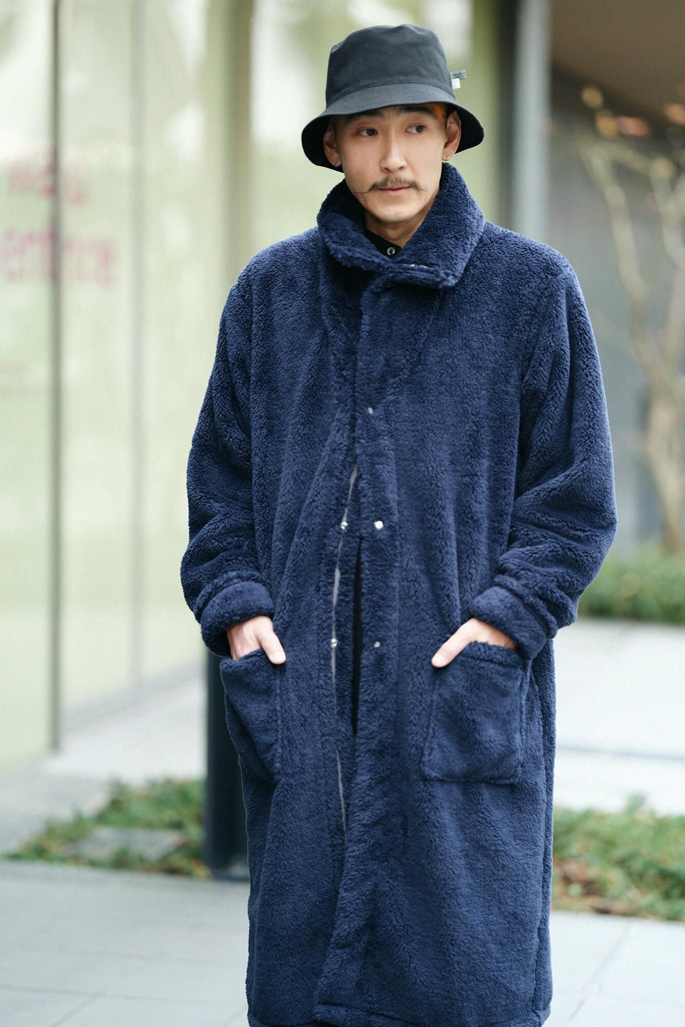 【net limited】Boa Robe / Dark Blue