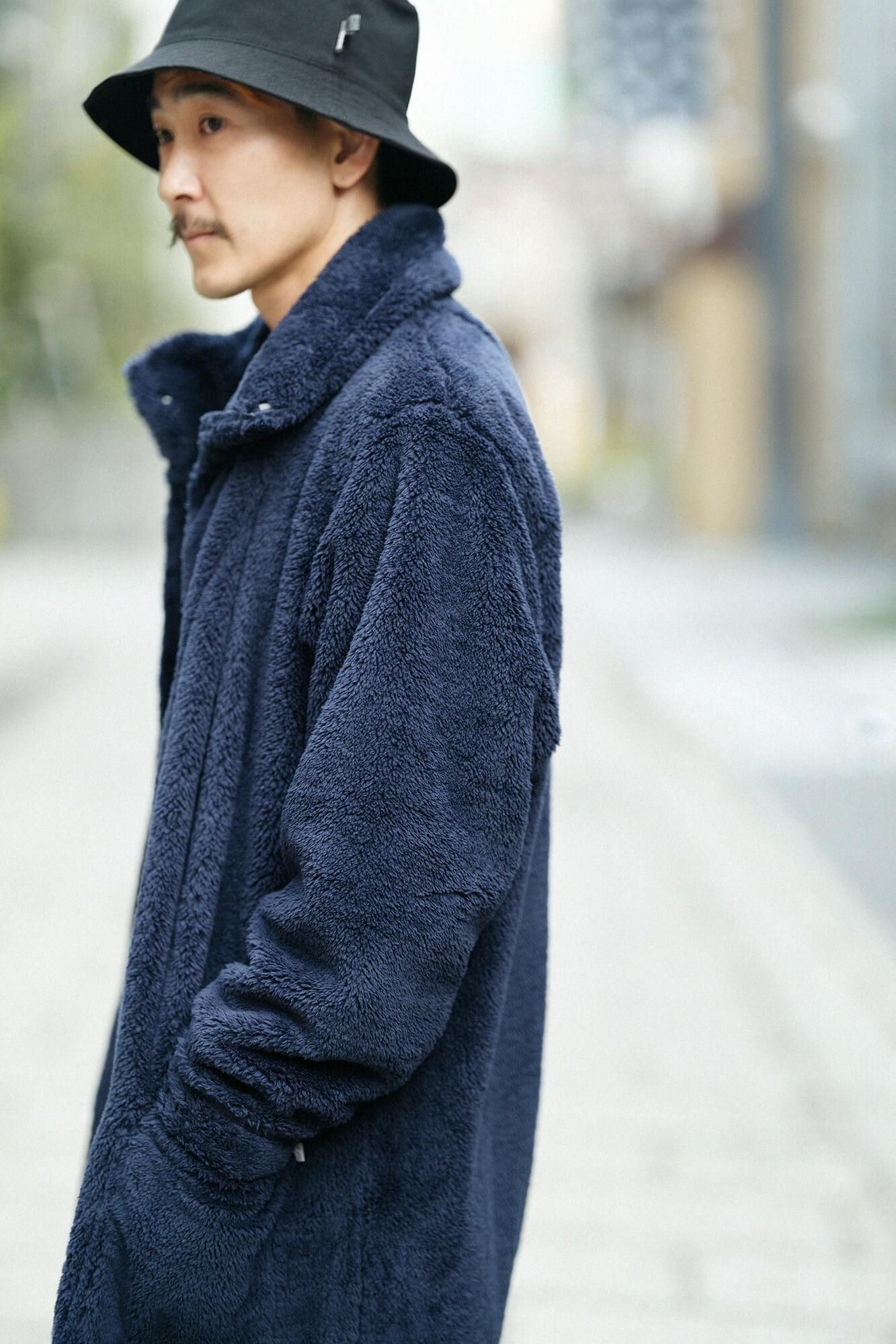 【net limited】Boa Robe / Dark Blue