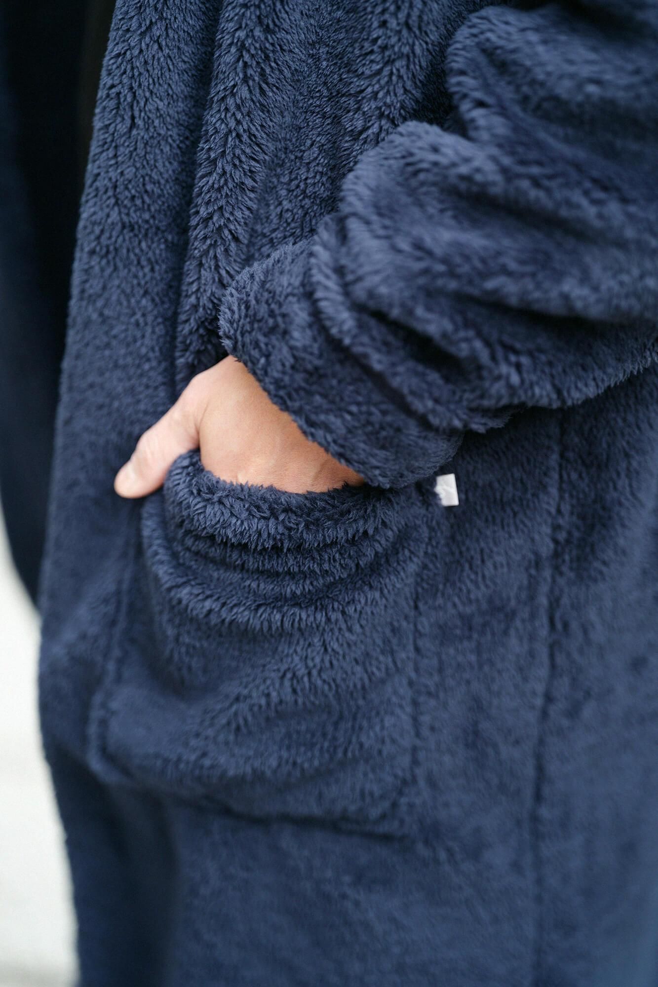 【net limited】Boa Robe / Dark Blue